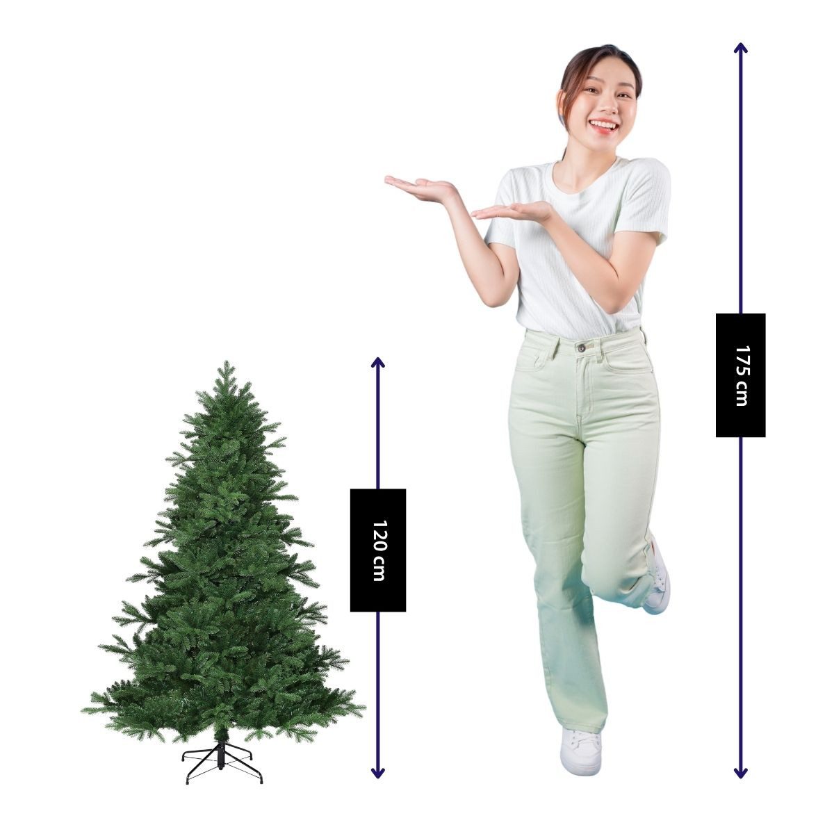 Black Box Trees Künstlicher Weihnachtsbaum Black Box Trees Brampton Weihnachtsbaum gruen TIPS 684 - h120xd91cm