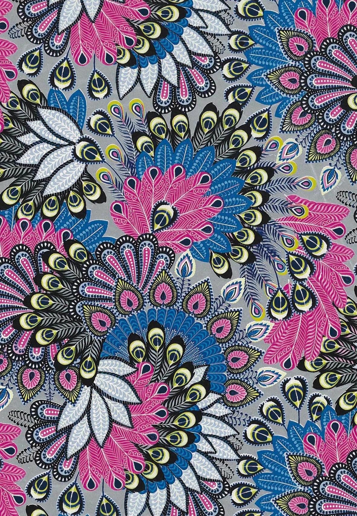 décopatch Bastelkartonpapier Packung 20 Bl Décopatch-Papier 30x40cm, Motiv Nr. 538 Violett FDA538O, DECO-Papiers