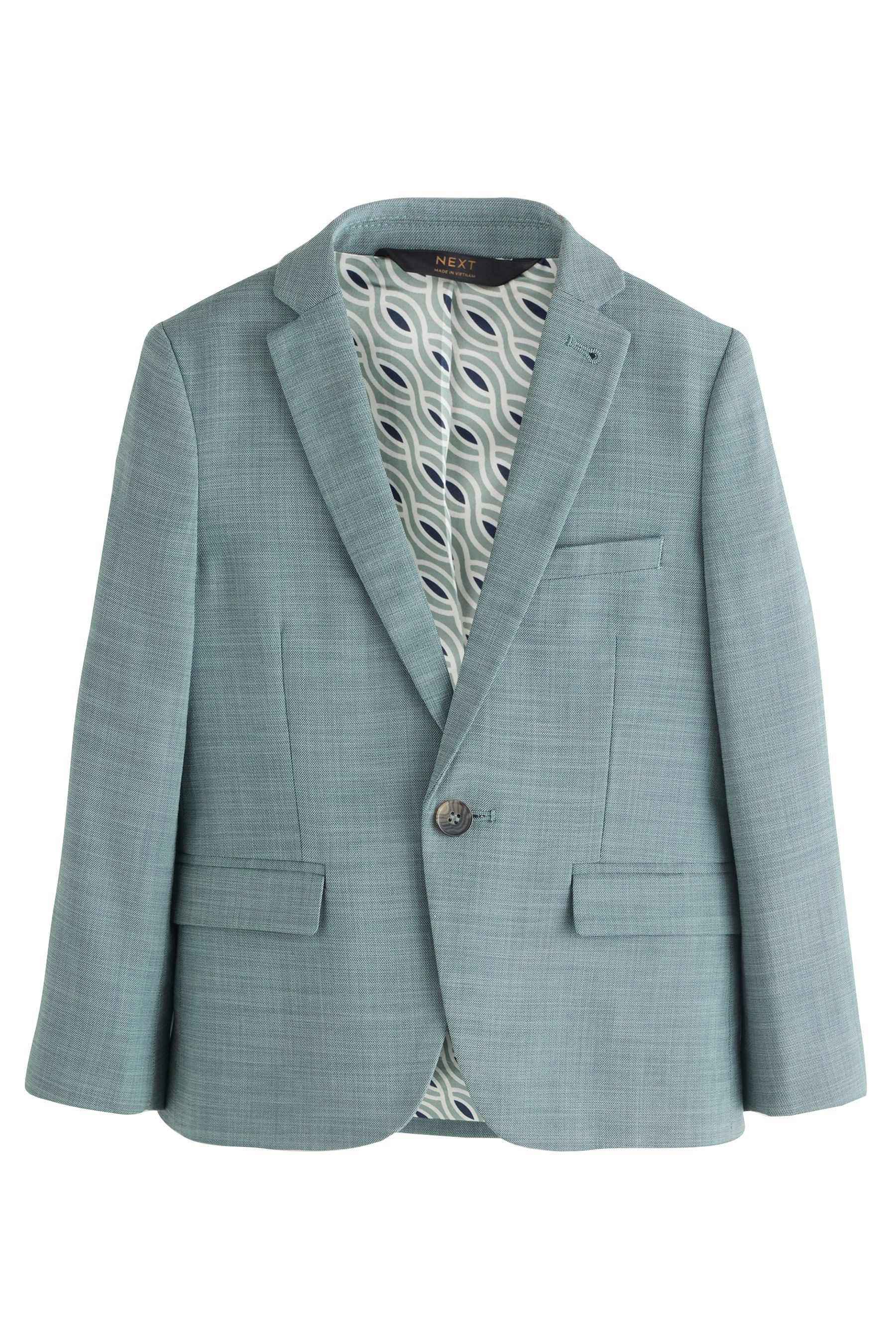 Baukastensakko Anzugjacke in Skinny Fit, petrol
