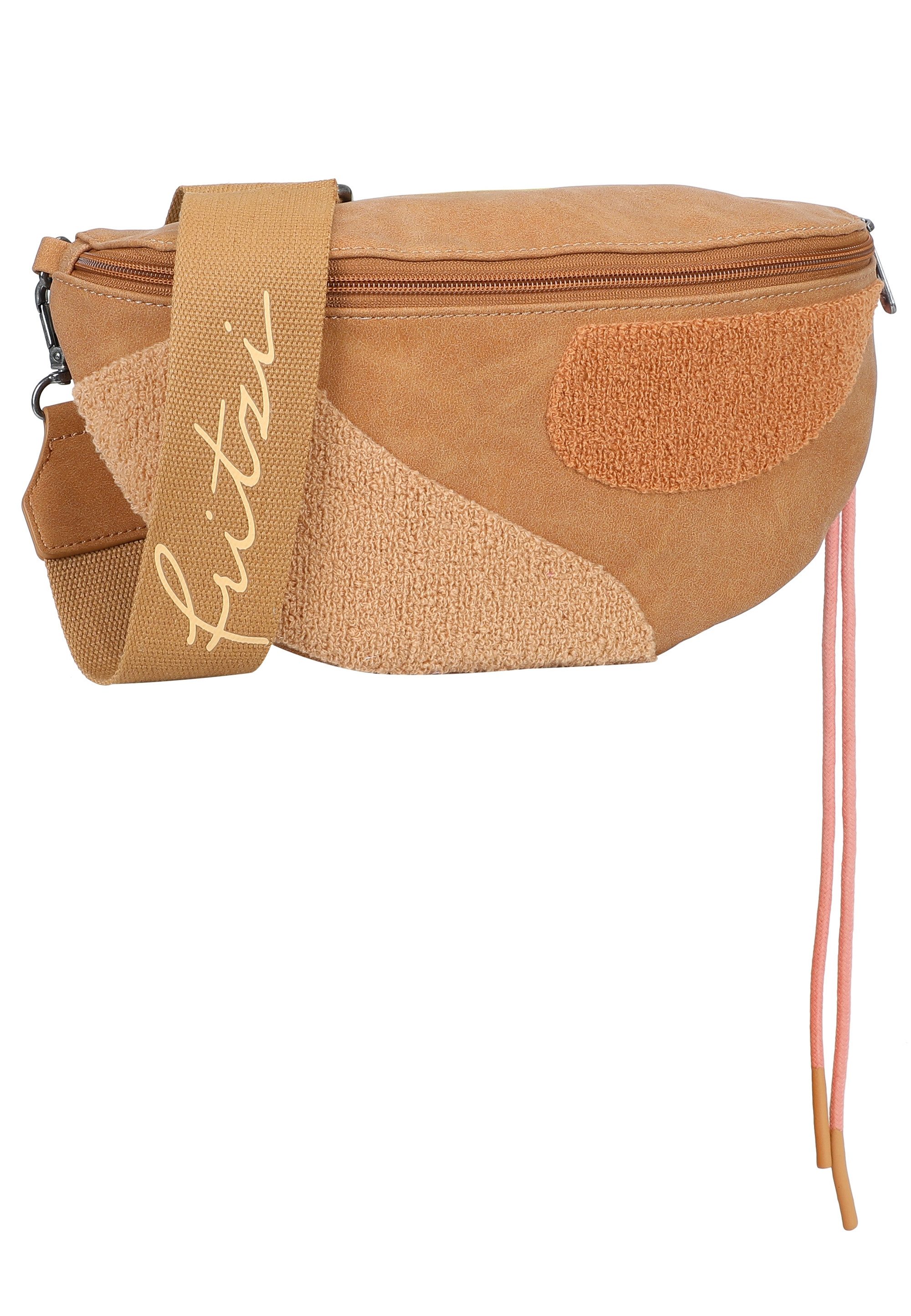 Fritzi aus Preußen Schultertasche Bum Bag Big, mit wunderschönen und weichen Flockdetails