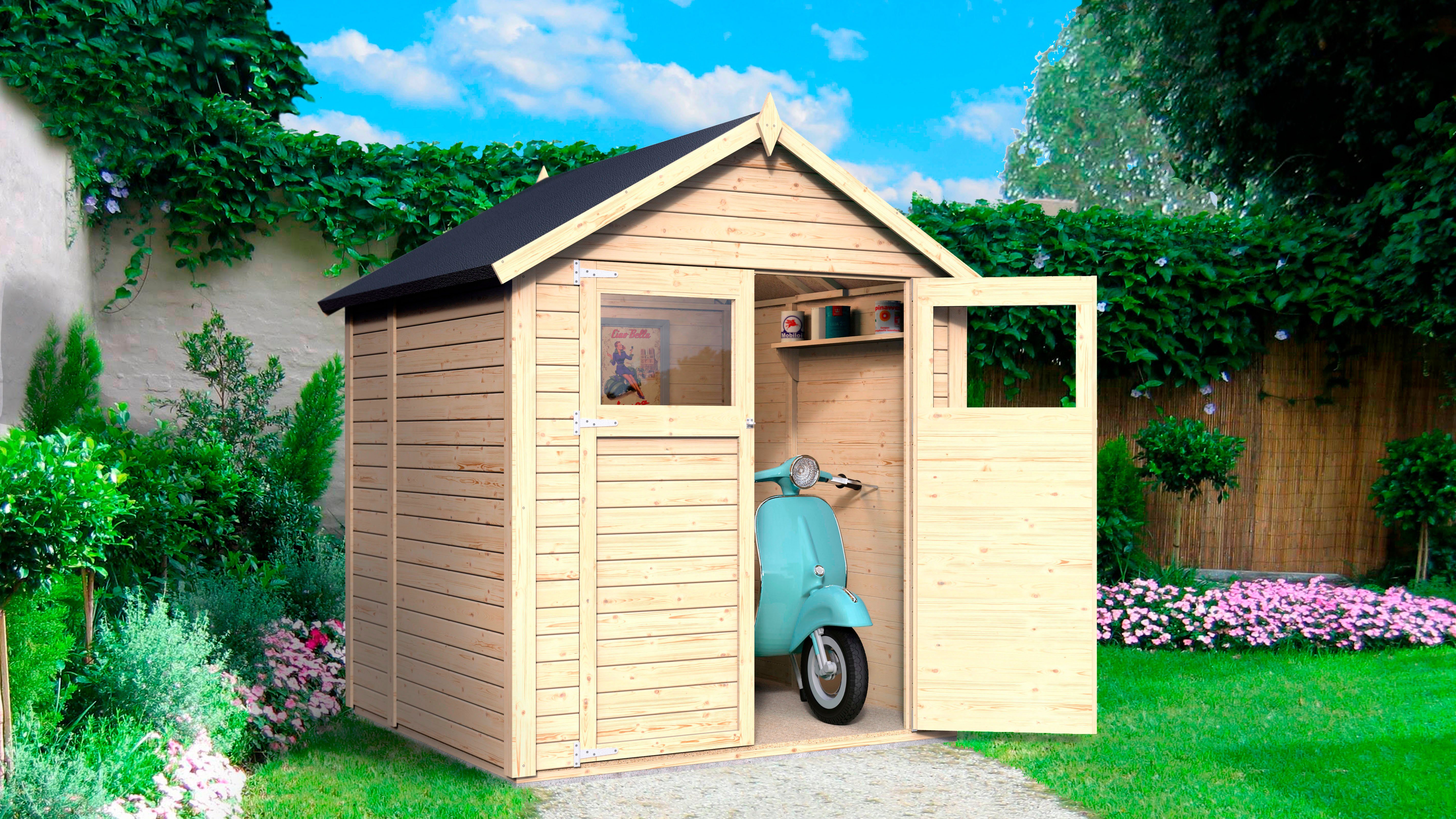 KONIFERA Gartenhaus Sylt 2, BxT: 202x191 cm, Inklusive Fussboden