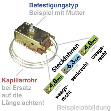 easyPART Thermodetektor wie Bauknecht 481228238231 Thermostat Umbausatz, Kühlschrank / Gefrierschrank