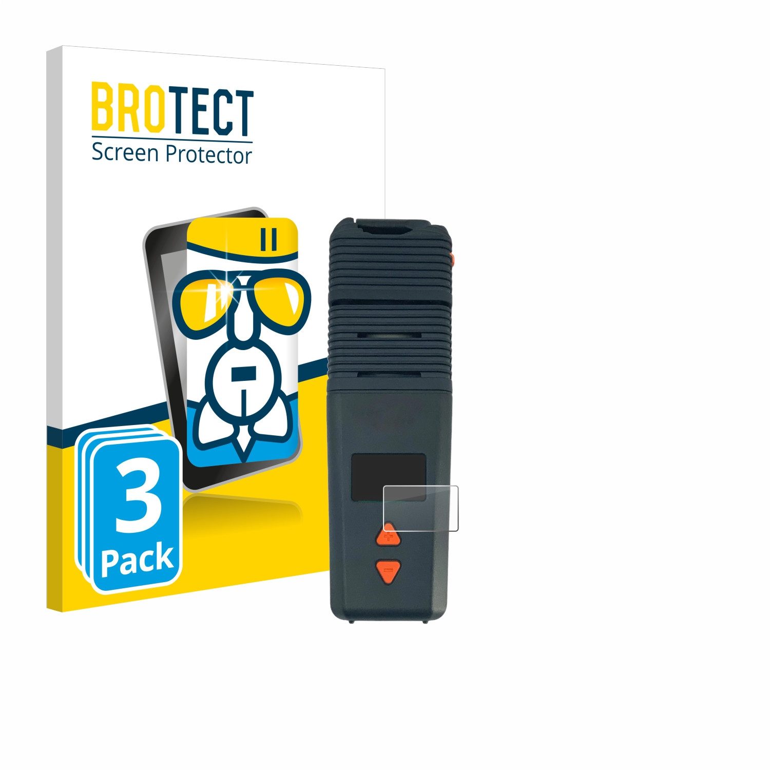 BROTECT Displayschutzglas Folie für Storz & Bickel Venty Vaporizer, 3 Stück, Schutzfolie Glas Panzer Display Schutz klar