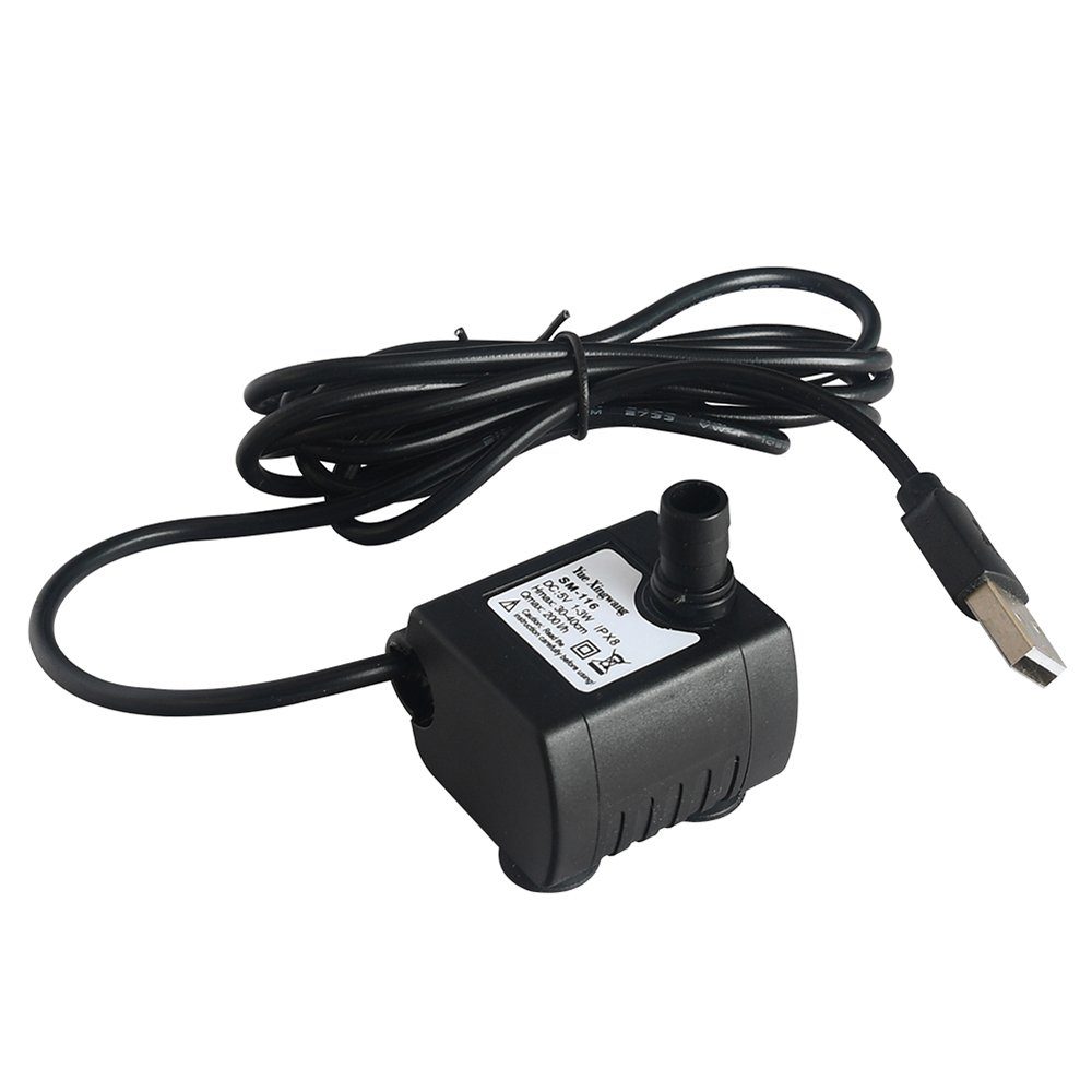 Rosnek Teichpumpe Mini Wasserpumpe,5V,USB,für Aquarium Tischbrunnen, günstig online kaufen