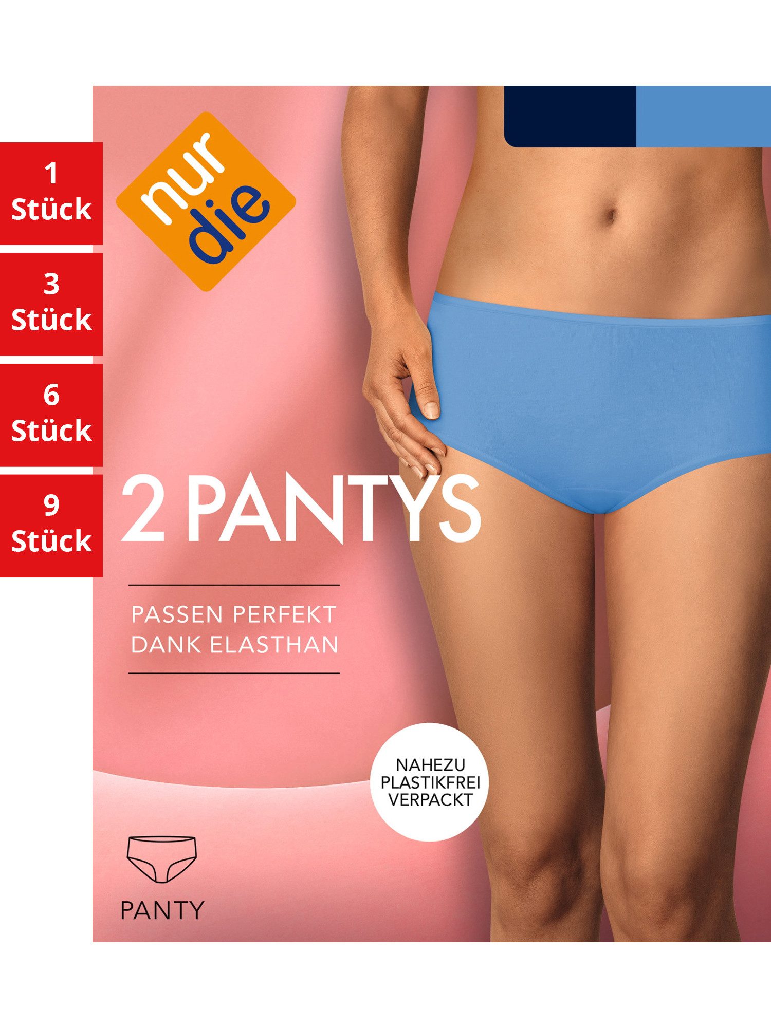 Nur Die Panty Basic Damen (1er/3er/6er/9er Pack, 2-St) Panty unter-hose unter-wäsche