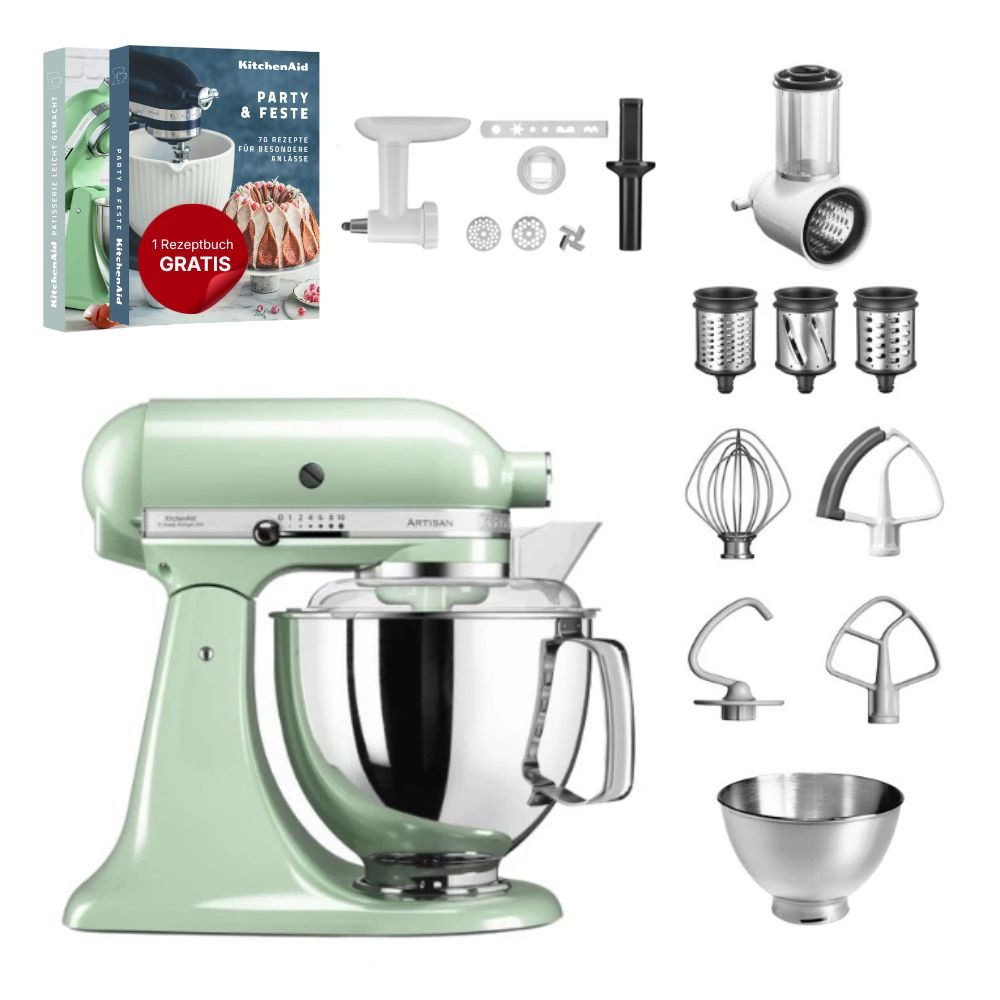 KitchenAid Küchenmaschine KitchenAid 4,8 L 5KSM175 Artisan Küchenmaschine Allrounderset