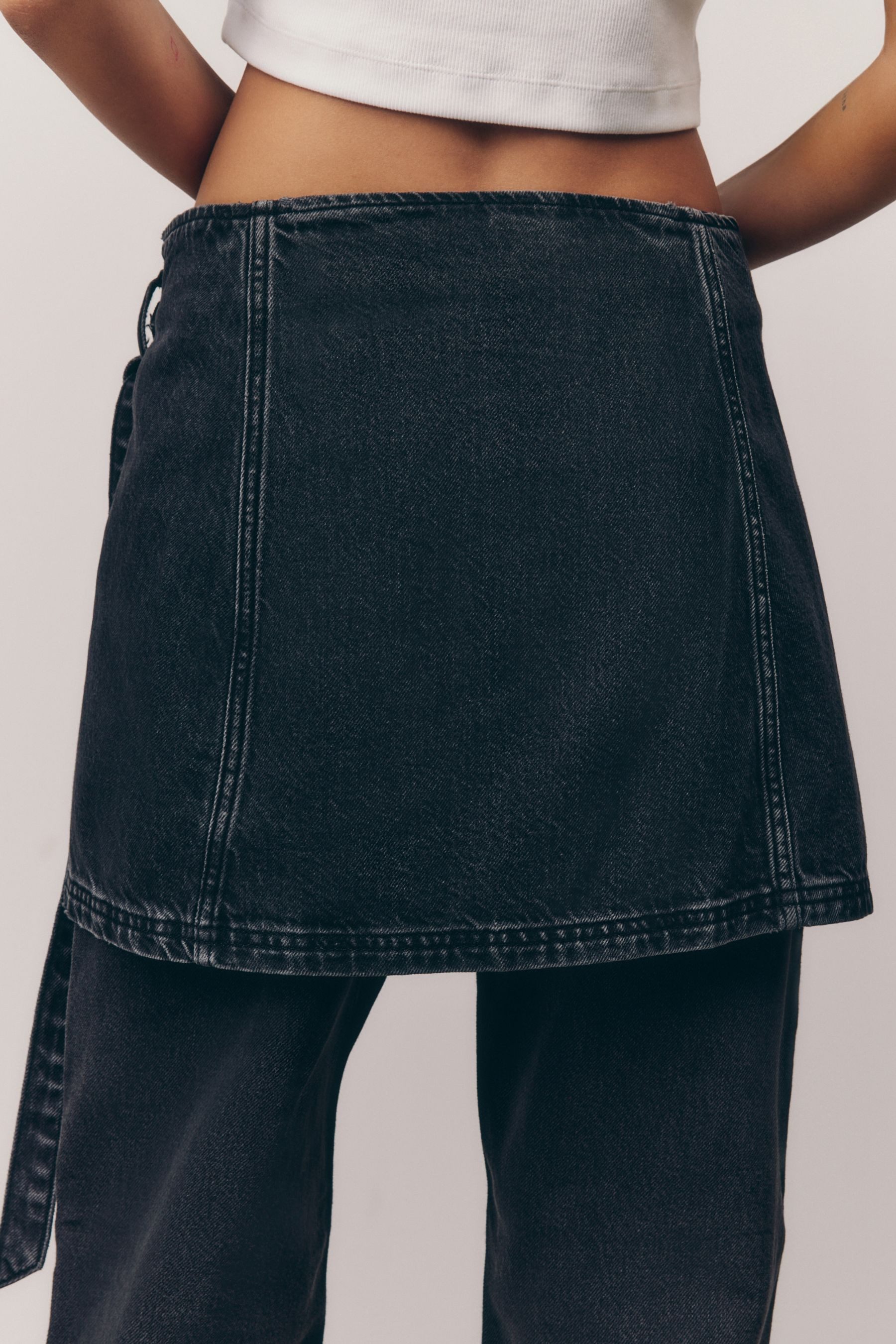 Next Jeansrock Jeans-Wickelrock in Minilänge aus günstig online kaufen