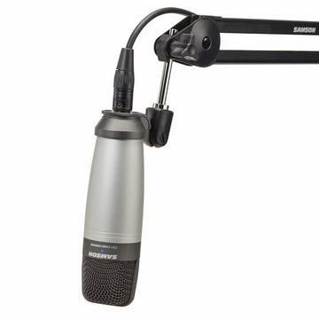 Samson Mikrofon C-01 Kondensator-Mikrofon mit Gelenkarm Weiss