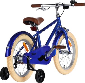 AMIGO Fahrräder Kinderfahrrad AMIGO Mister 16 Zoll 24 cm Jungen Kinderfahrrad Rücktrittbremse Blau