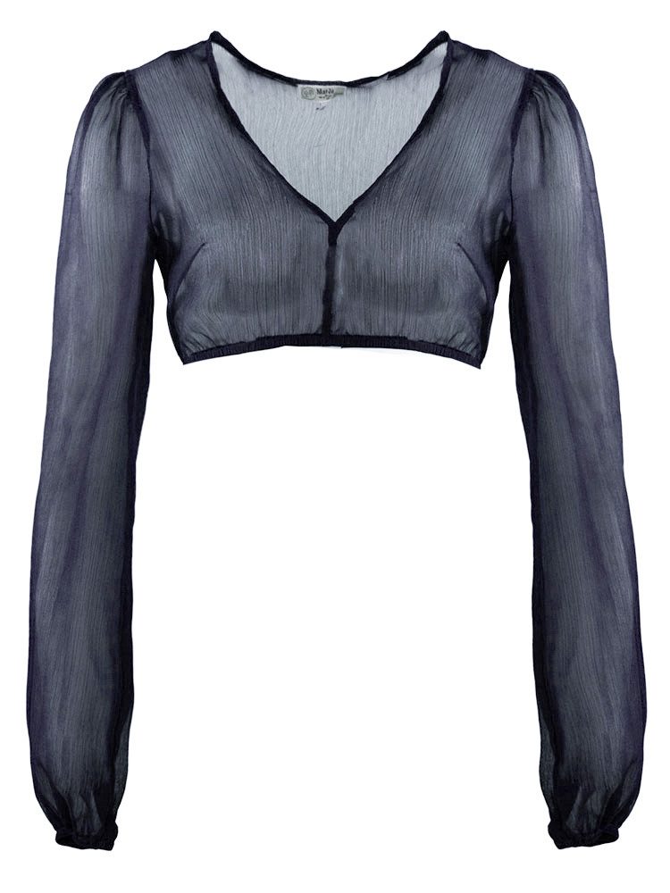 MarJo Dirndlbluse Dirndlbluse Salching nachtblau günstig online kaufen