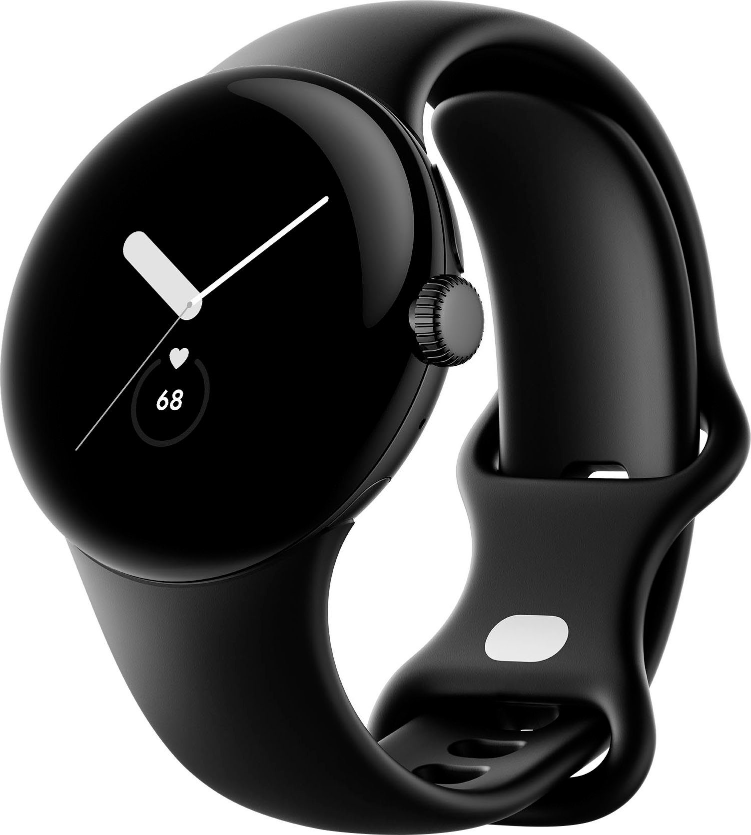 Google Pixel Watch Wifi Smartwatch (4,1 cm/1,61 Zoll, Wear OS by Google) schwarz | schwarz