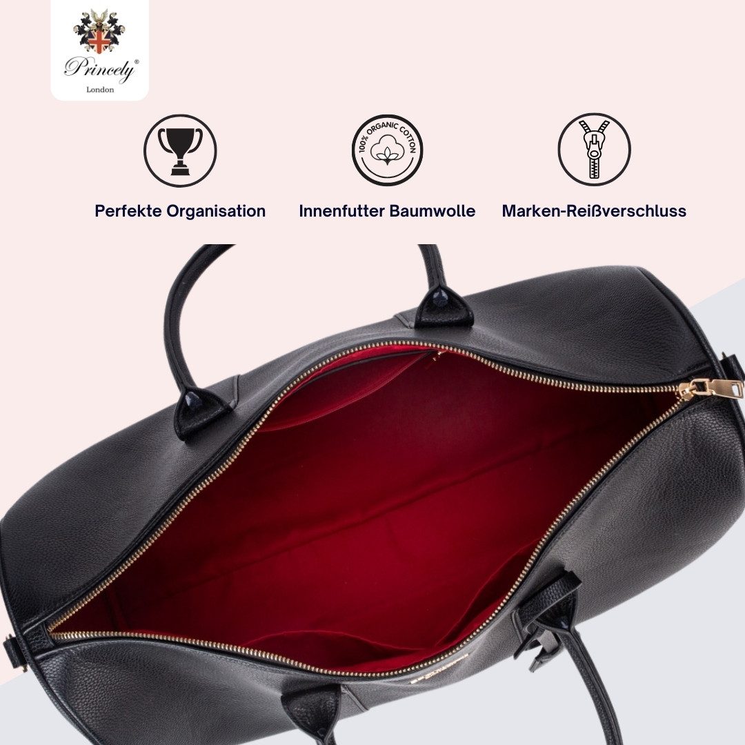 Princely London Weekender Los Angeles Schwarz – Stylischer und Geräumiger Reisebegleiter