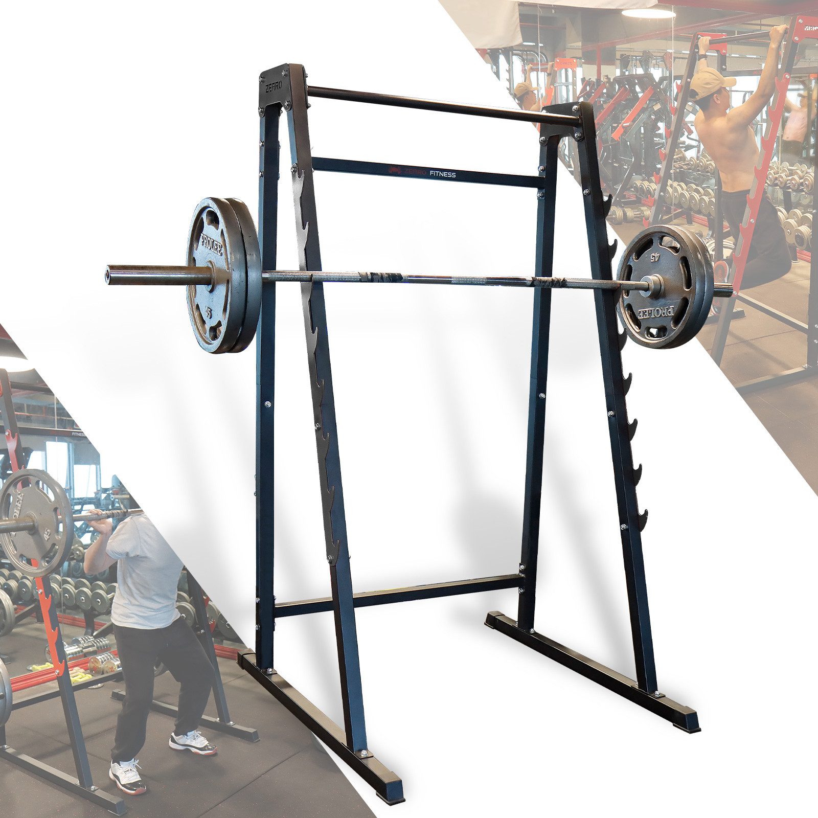 Trainingsstation Squat Rack Langhantelständer Kniebeugenständer 8-Stufen bis 160kg