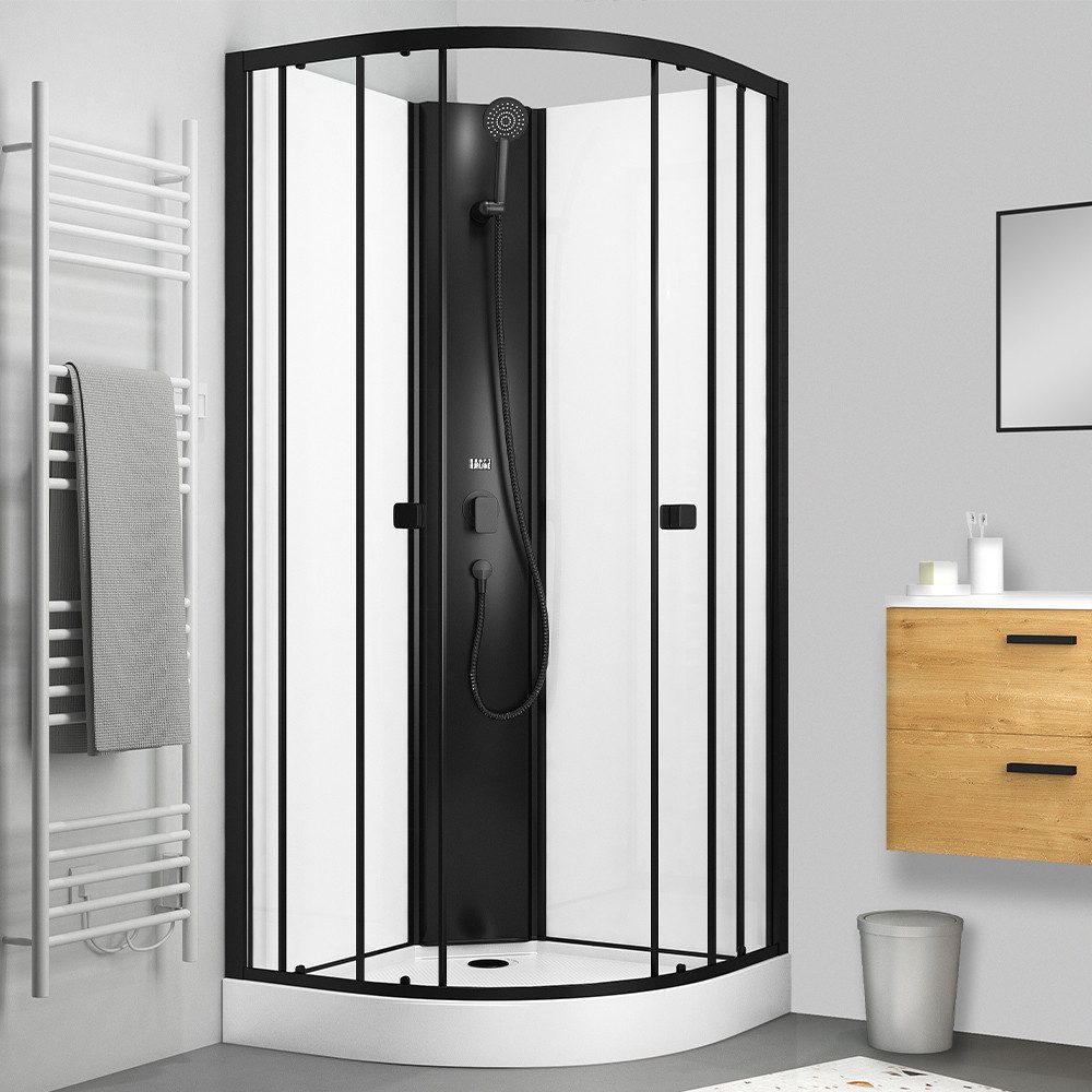 Marwell Komplettdusche Prime Style, BxT: 85x85 cm, Fertigdusche inkl. Acrylwanne und Armatur