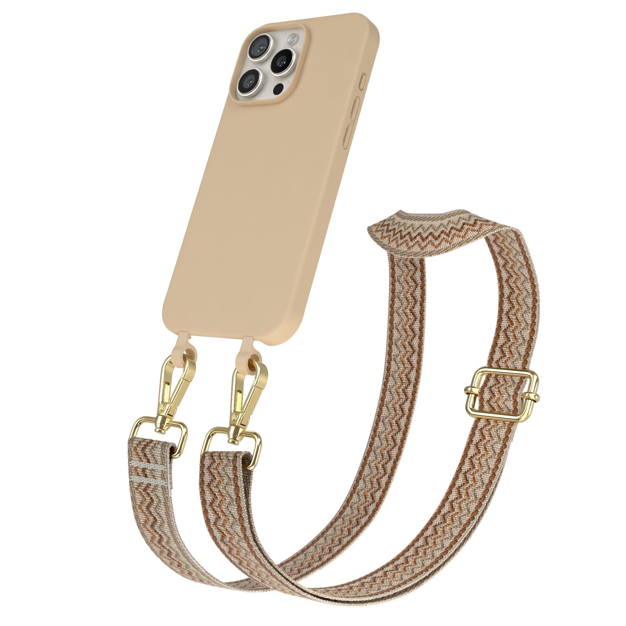 Handykette 2in1 TPU Hülle mit Band für iPhone 16 Pro Max