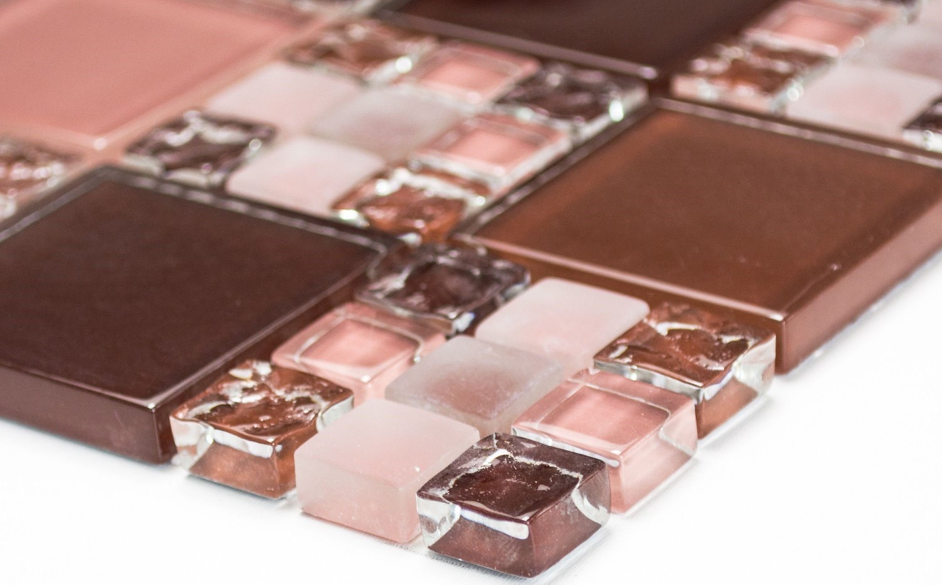 Thumbnail - Mosani Mosaikfliesen Glasmosaik Mosaikfliesen bordeau rose braun beige Bordüre