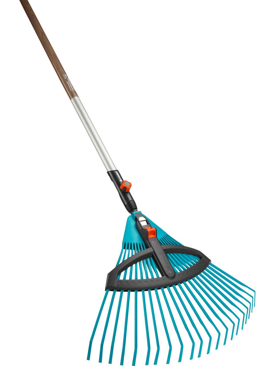 GARDENA Fächerbesen Gardena Verstellbesen combisystem mit Holzstiel 35