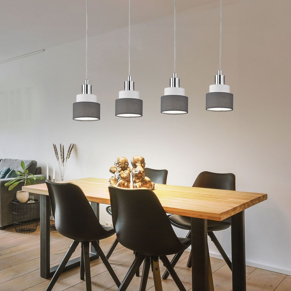 WOFI Hängeleuchte, Leuchtmittel nicht inklusive, Hängelampe Esstisch Pendelleuchte 4 flammig Hängeleuchte