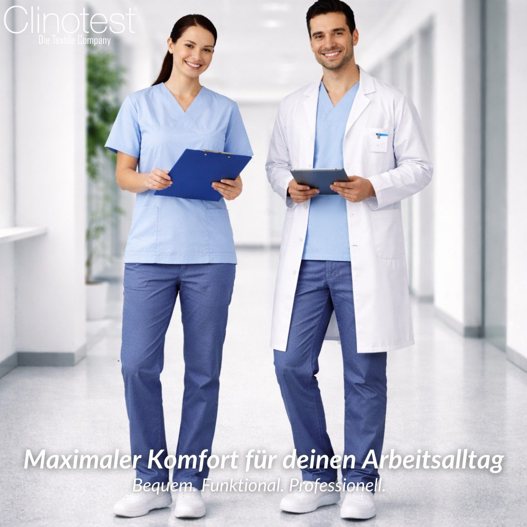 Clinotest Arbeitshose Paul/Paula, Jeanshose/Pflegehose/Klinikhose/Arzthose, Unisex