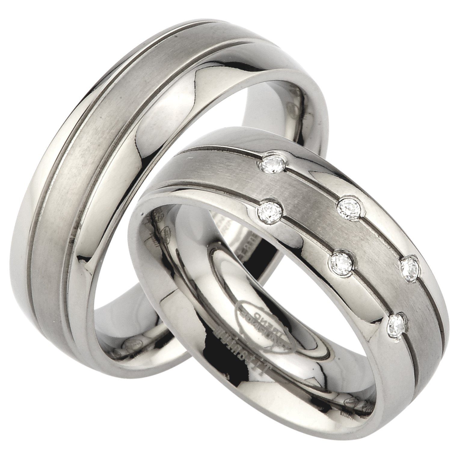 Trauringe123 Trauring Hochzeitsringe Verlobungsringe Trauringe Eheringe Partnerringe aus Titan, JT9