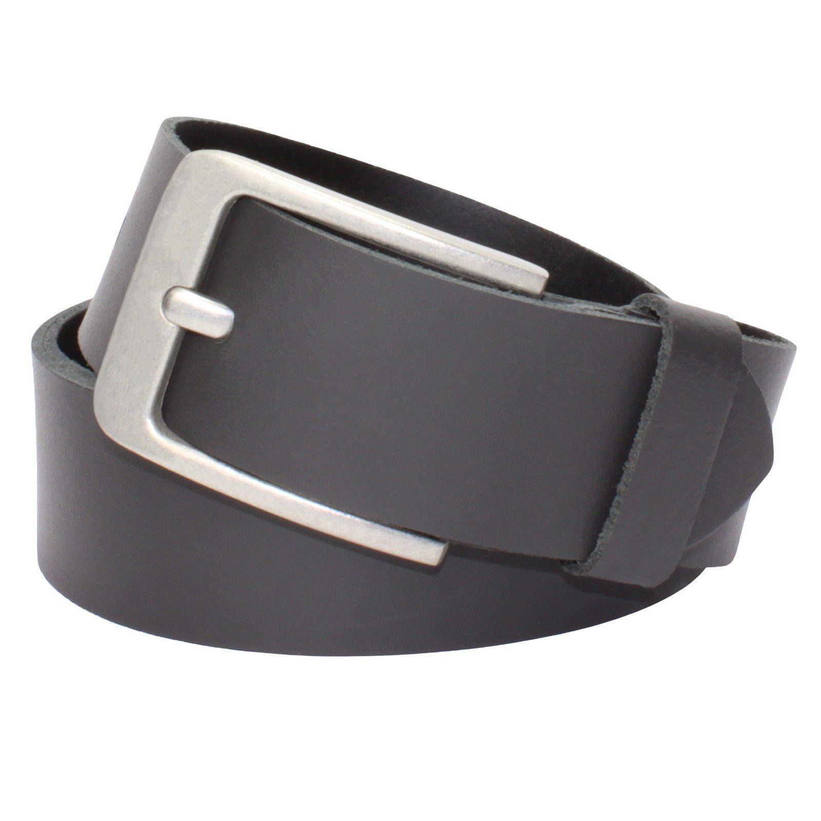 Manza Ledergürtel Gürtel Ledergürtel 4cm breit Echt Leder Jeansgürtel Unisex Kürzbar