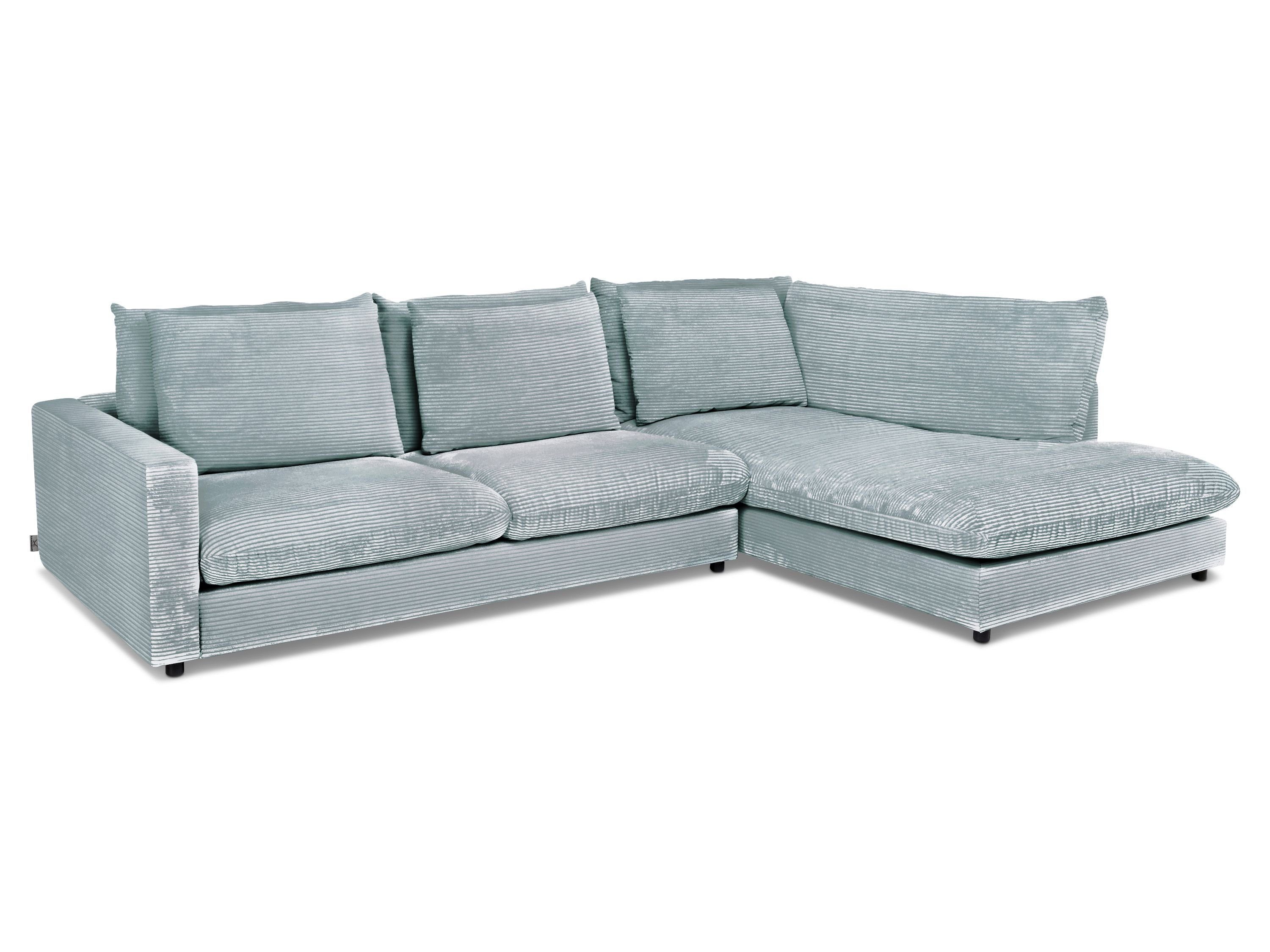 Sansibar Polsterecke Polsterecke, Polsterecke SANSIBAR DAGEBÜLL (BB 321x228 cm) BB 321x228 cm Polsterecke Ecksofa Wohnlandschaft Eckcouch light blue