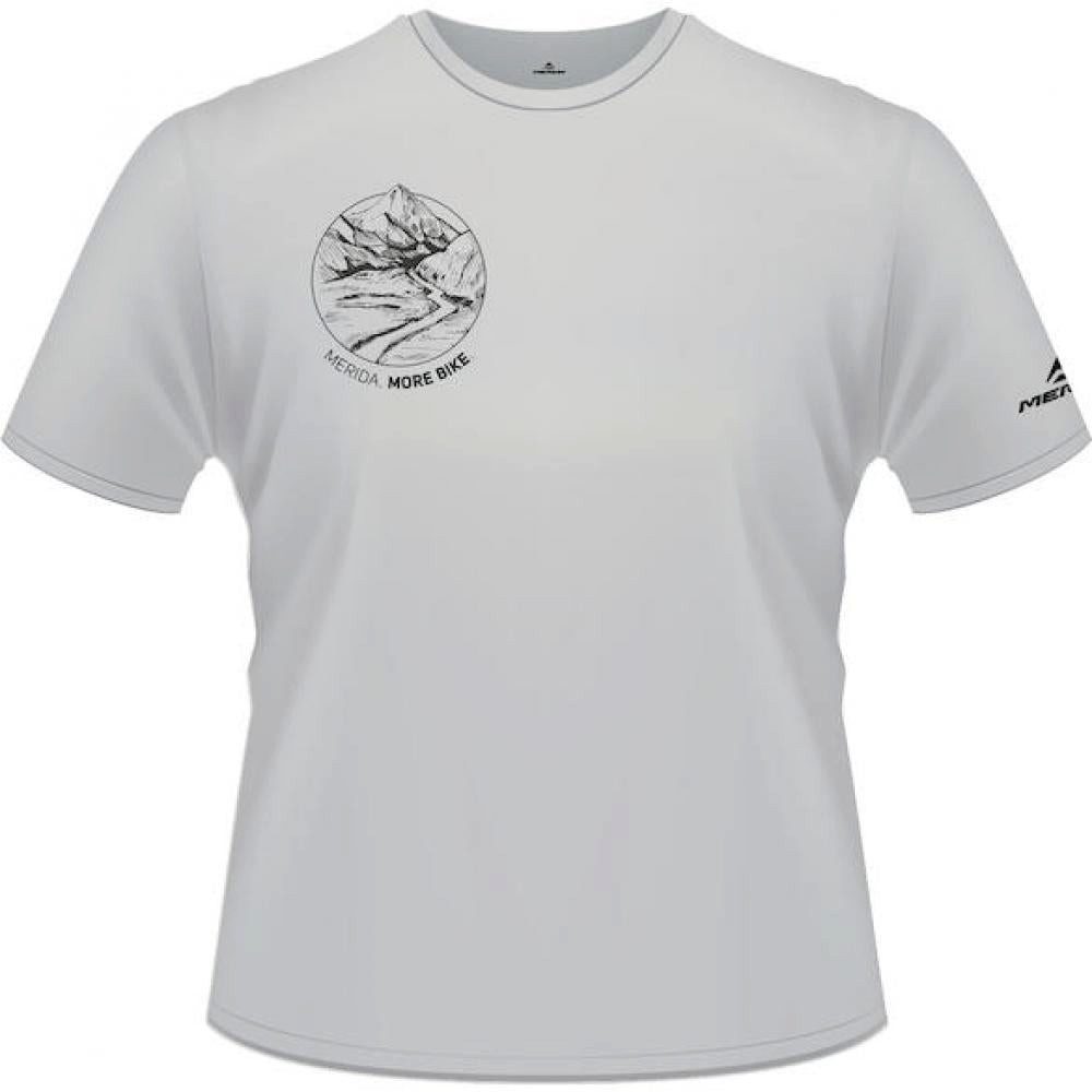 Merida Funktionsshirt Merida T-Shirt MERIDA Mountain Edition Herren L Grau - atmungsaktives