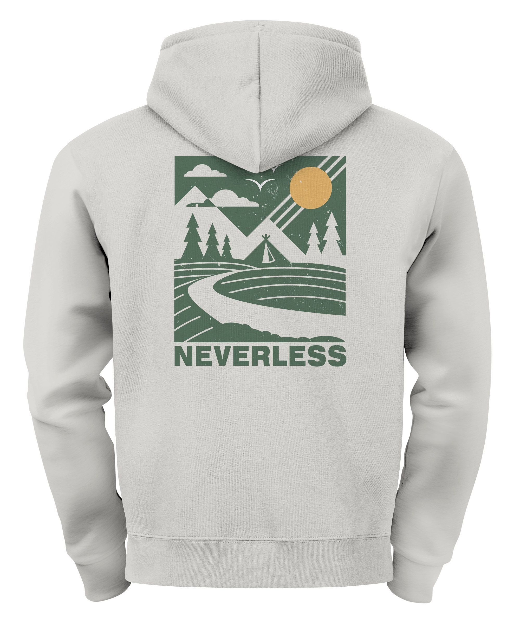 Neverless Hoodie Herren Backprint Berge Outdoor günstig online kaufen