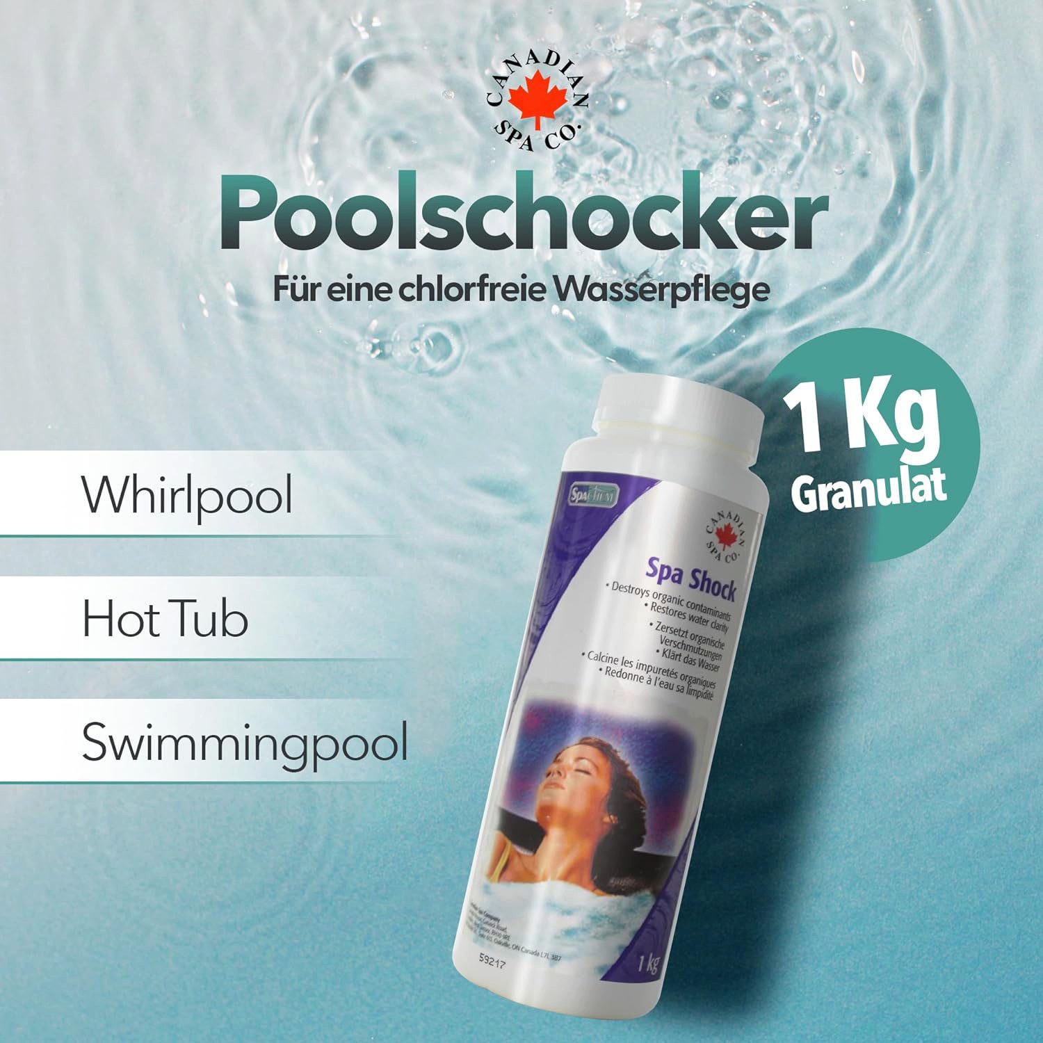 Canadian Spa GmbH Poolpflege Spa Shock, 1x 1000g