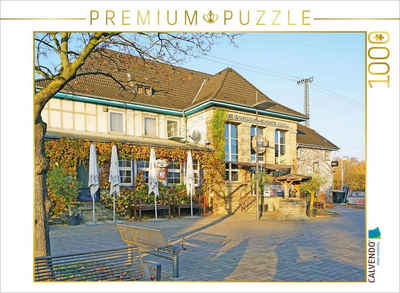 CALVENDO Puzzle CALVENDO Puzzle Bahnhof Duisburg-Großenbaum 1000 Teile Lege-Größe 64 x 48 cm Foto-Puzzle Bild von Bernd Hermann, 1000 Puzzleteile