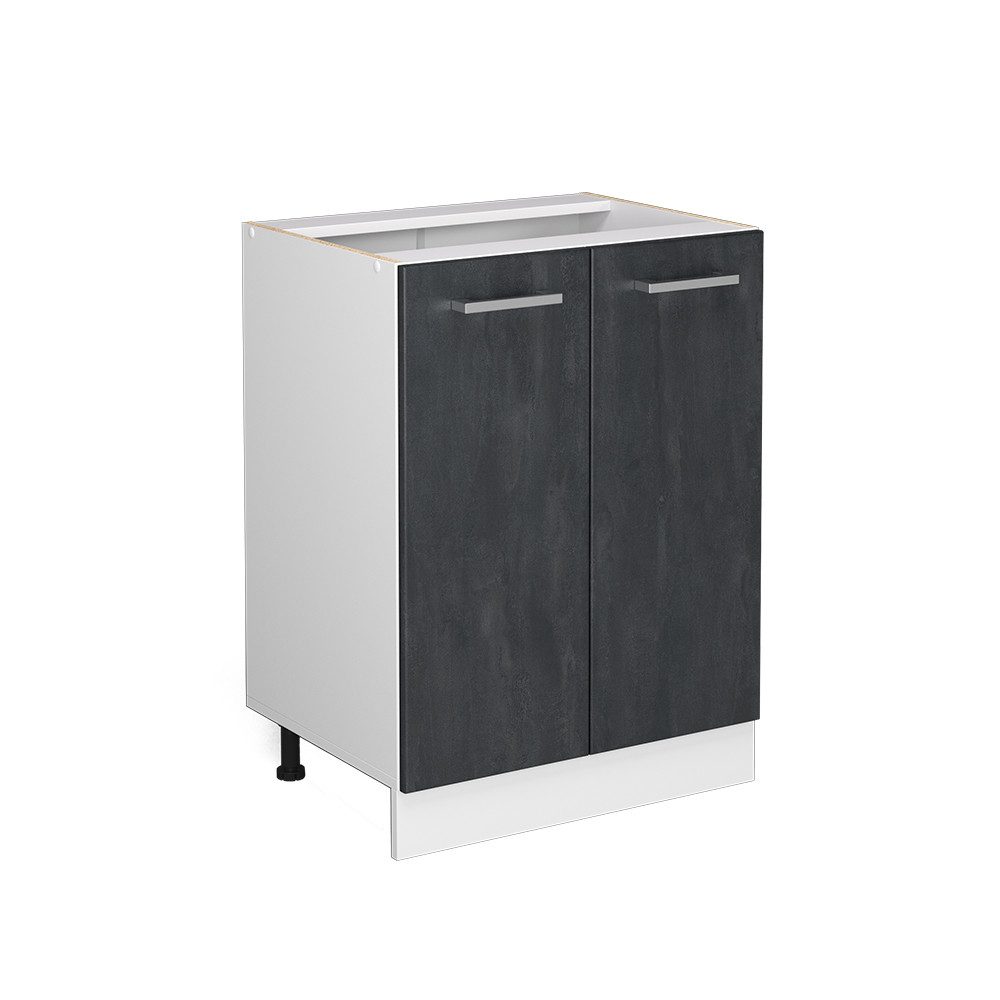 Vicco Unterschrank R-Line, Schwarz Beton/Weiß, 60 günstig online kaufen