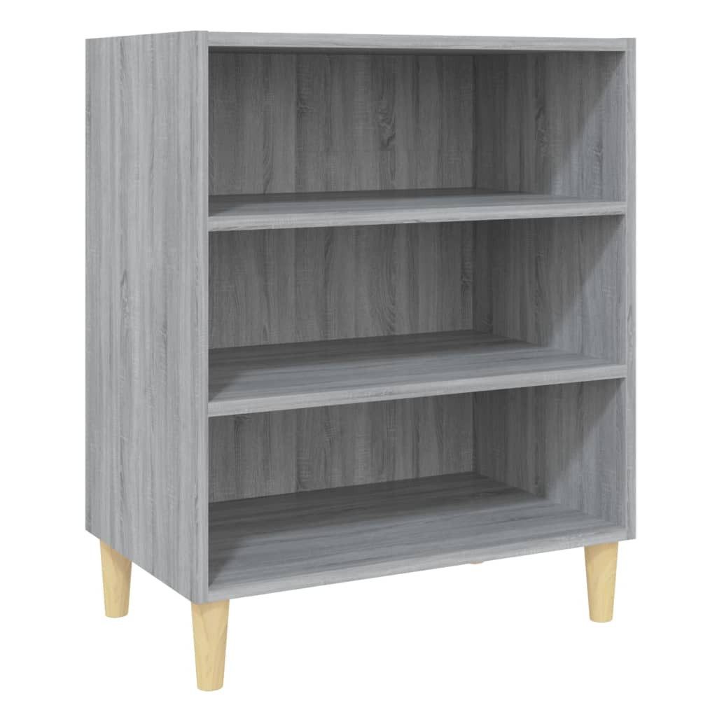 furnicato Sideboard Regalschrank Grau Sonoma 57x35x70 cm aus Holzwerkstoff mit (1 St)