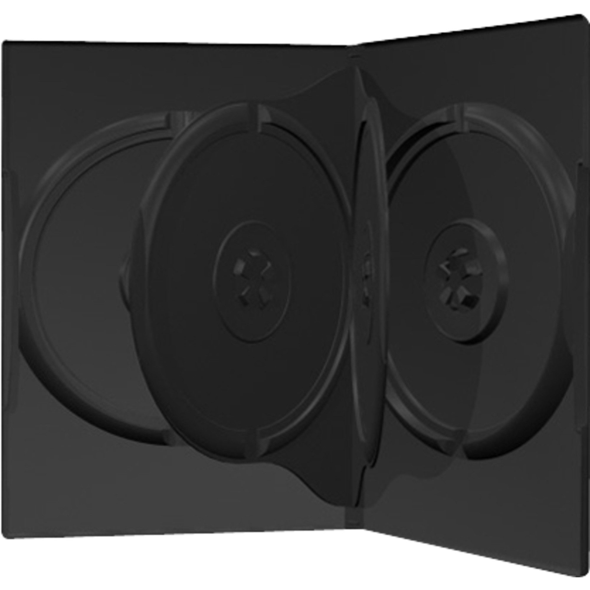 Mediarange Aufbewahrungsbox MediaRange 4er-DVD-Box black (50 Stück)