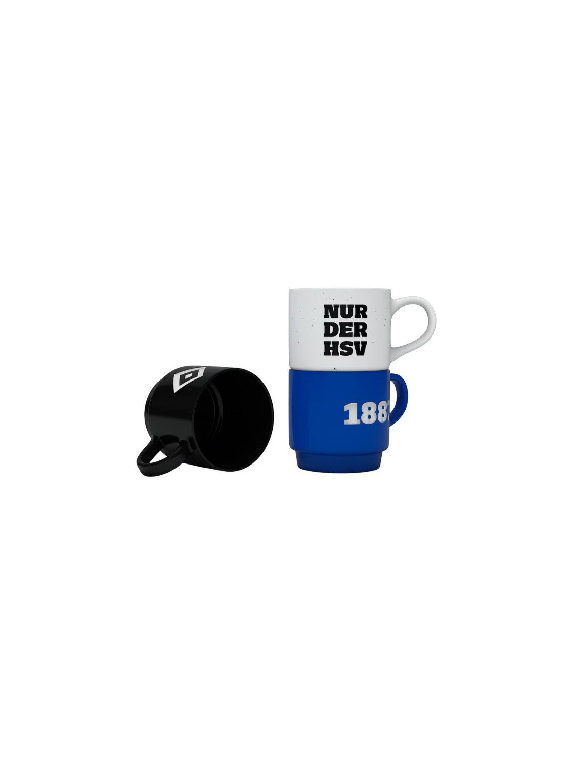 VertriebsArena GmbH Becher HSV Stapeltassen 3er Set "Hamburger SV", ceramic
