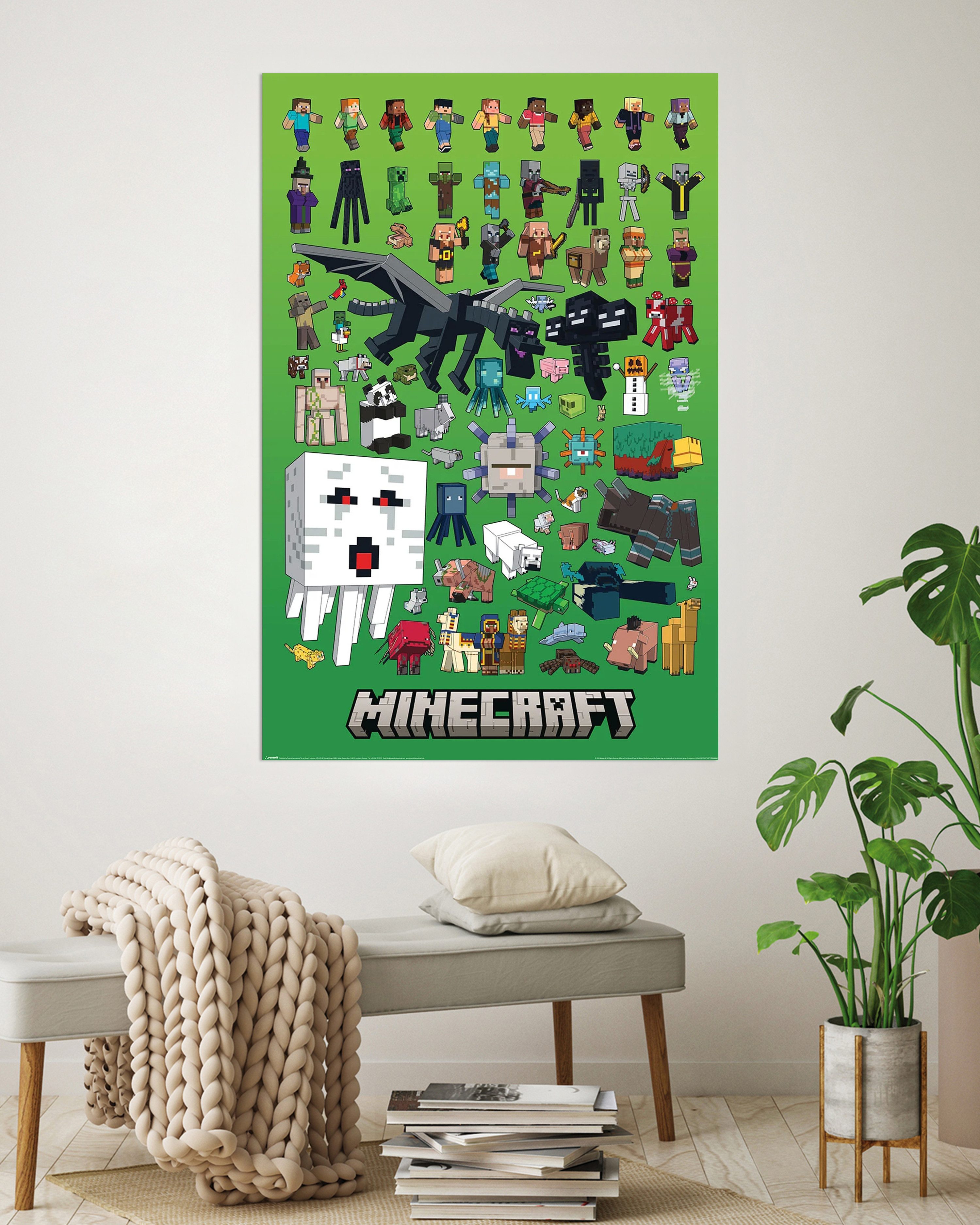 PYRAMID Poster Minecraft Poster Character Montage 61 x 91,5 cm