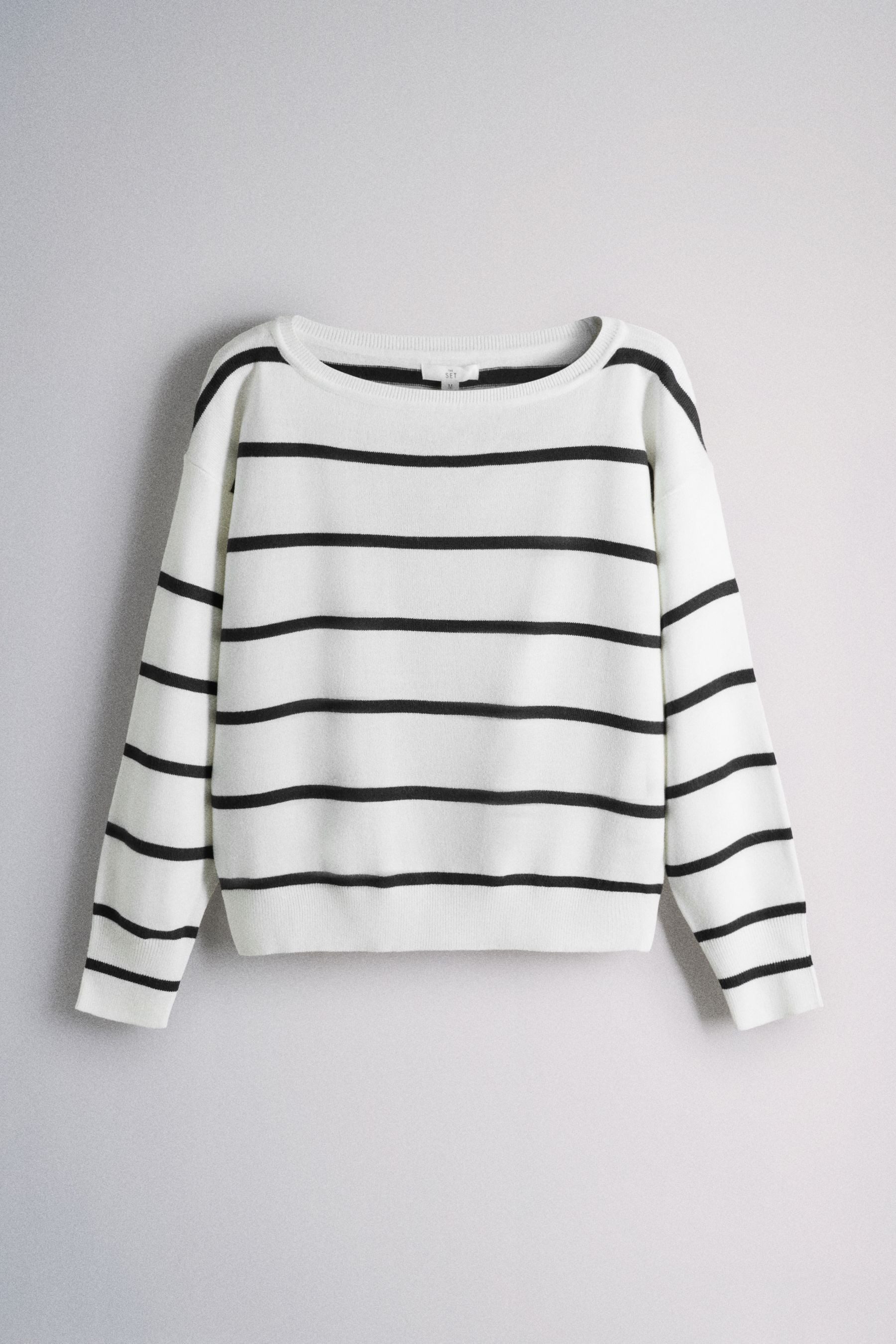 The Set Strickpullover The Set Strickpullis, U-Boot-Ausschnitt, 3er-Pack (3-tlg)