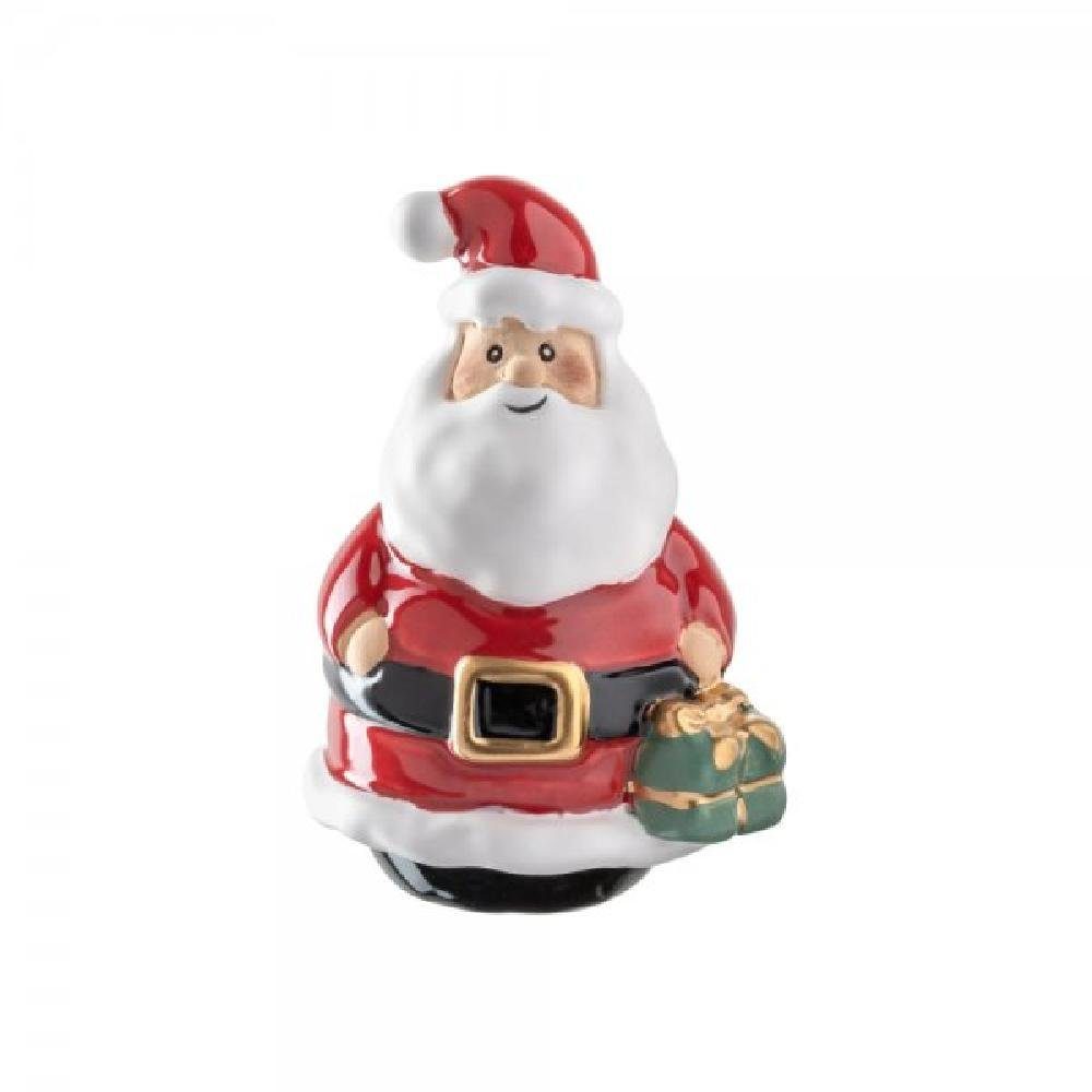 LEONARDO Weihnachtsbaumkugel Leonardo Dekorationsobjekt Autentico Weihnachtsmann Rot (9cm)