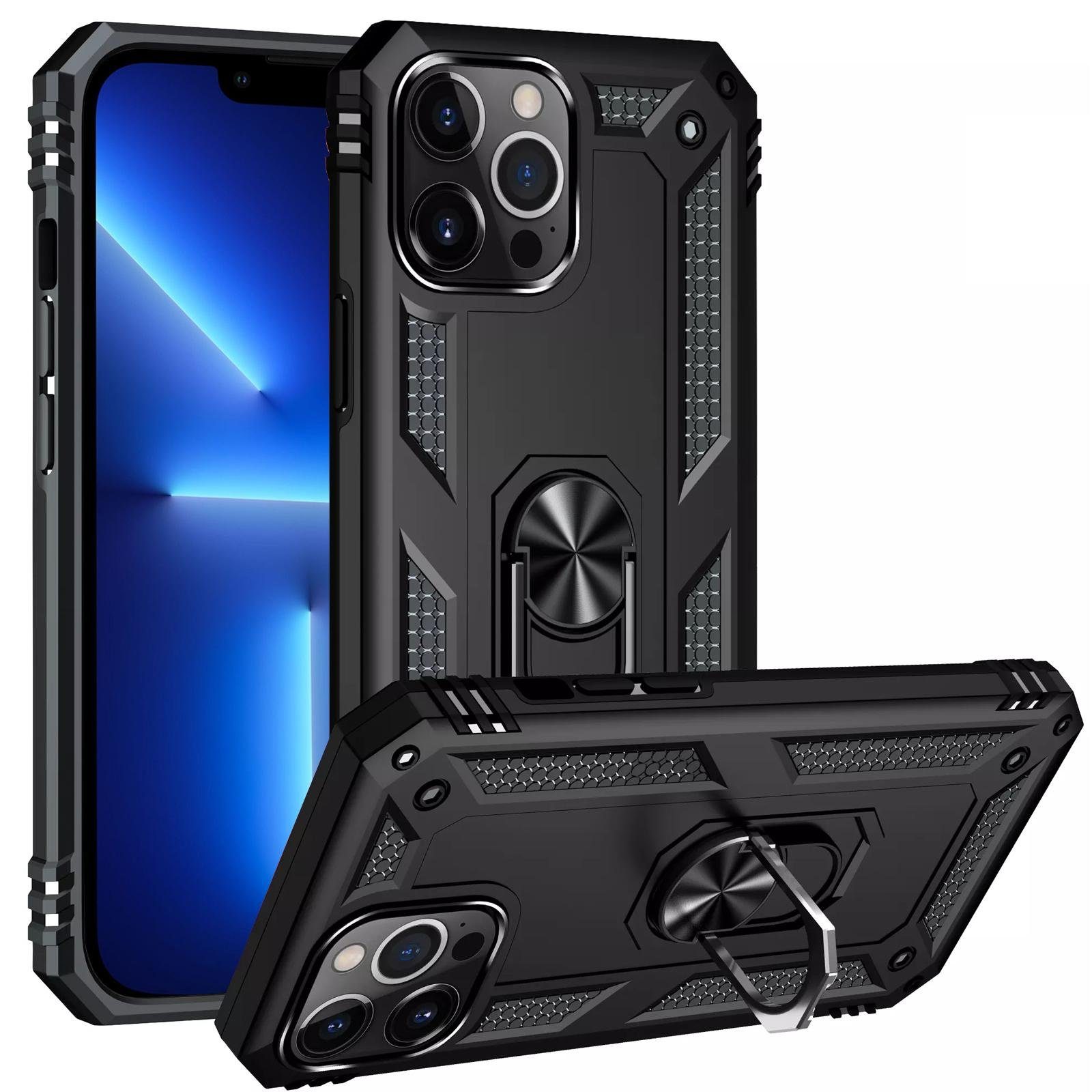 Numerva Handyhülle Schutz Hülle Outdoor Case für Apple iPhone 14 Pro Apple iPhone 14 Pro, Panzer Hülle Bumper Case Cover