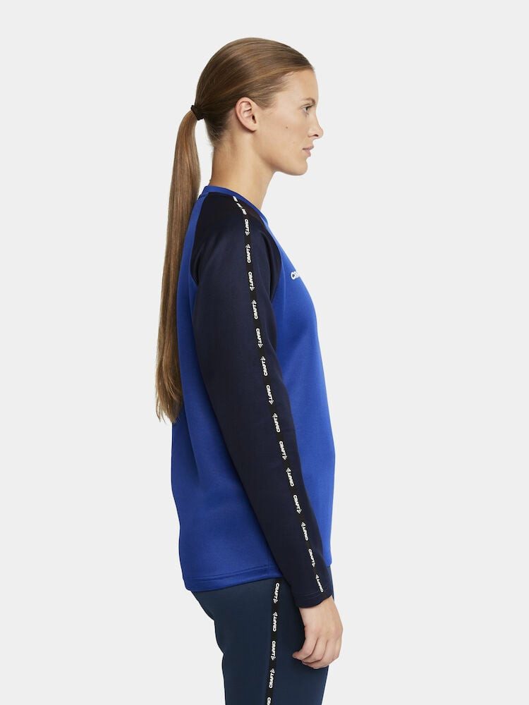 Craft Langarmshirt Squad 2.0 Crew Neck (rec. Polyester, optimale Bewegungsfreiheit)