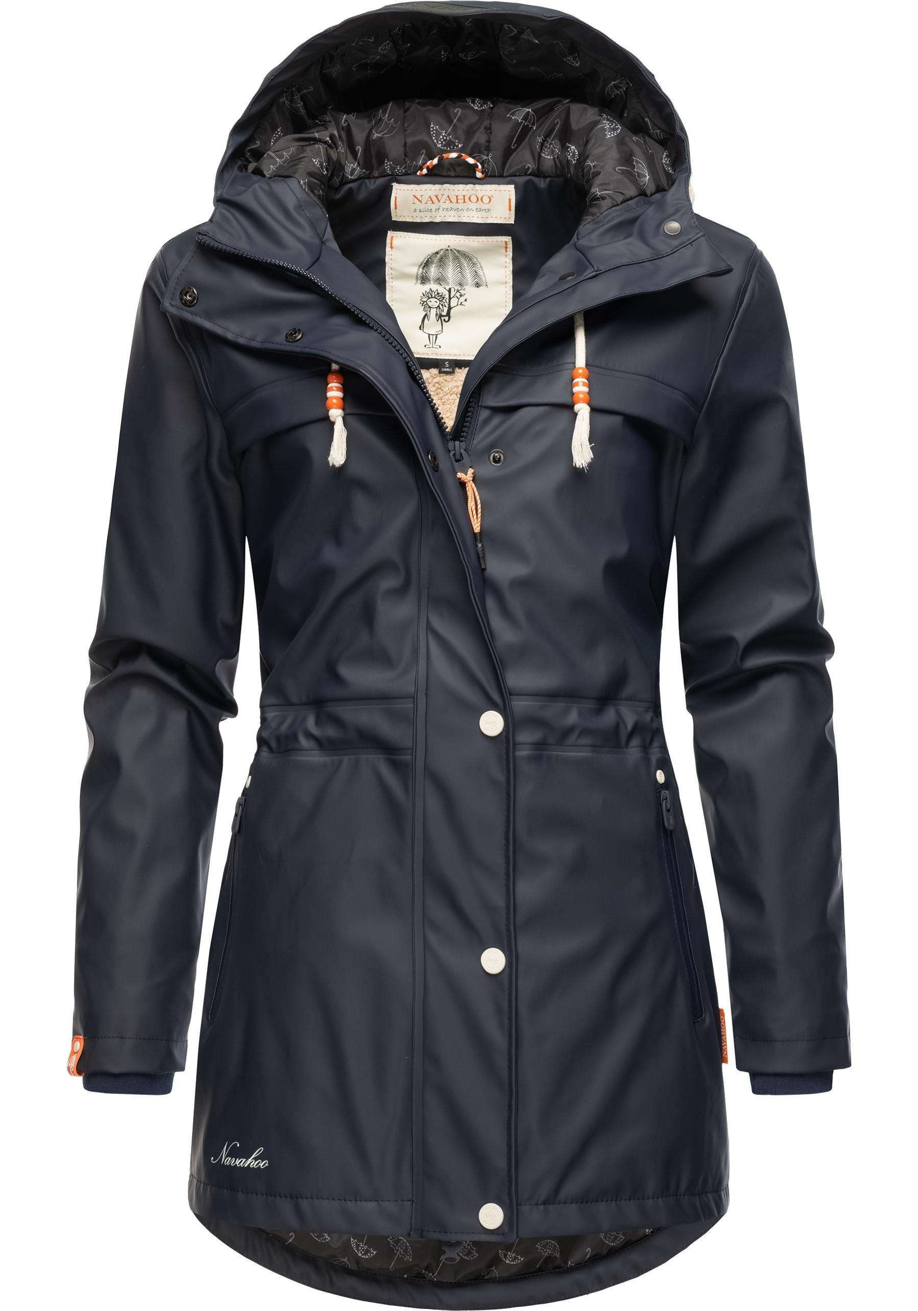 Navahoo Regenmantel Rainy Forest modischer Damen Outdoor Regenparka