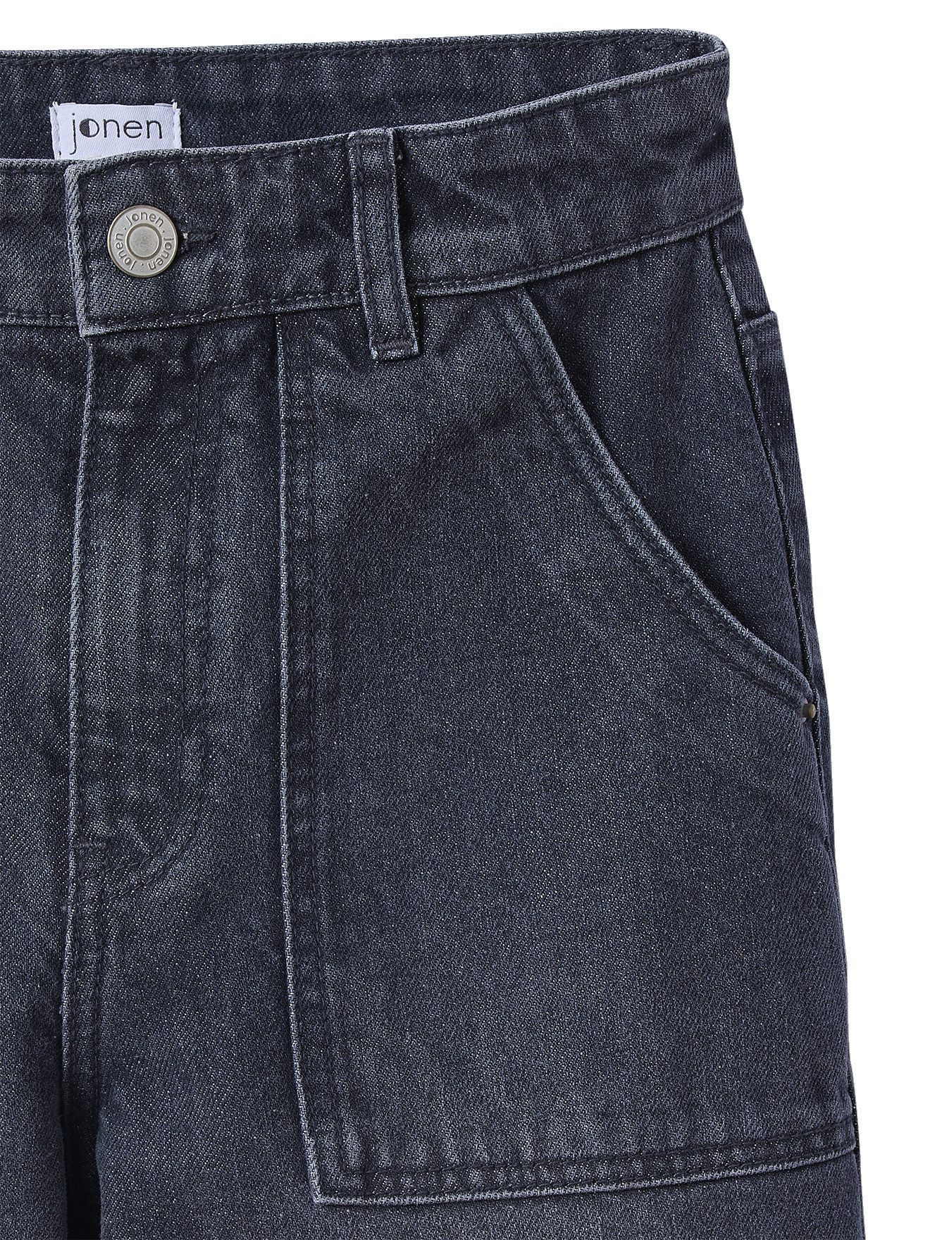 jonen 7/8-Caprijeans Weite Jeans mit großen Taschen Mädchen Bundweite verstellbar