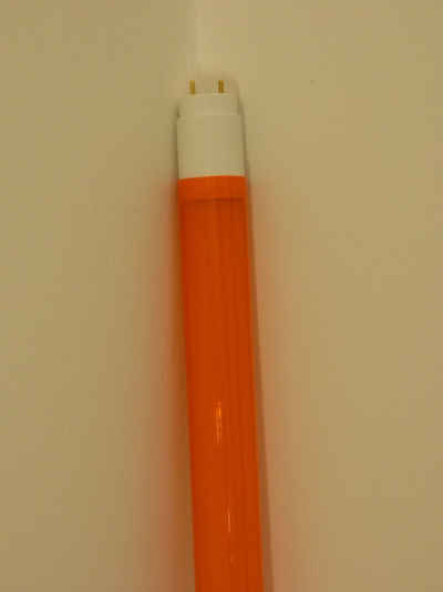 XENON LED Wandleuchte 9082 LED Röhre T8 18 Watt 2000 Lumen 1,20m Kunststoff-Röhre Orange, Xenon Orange