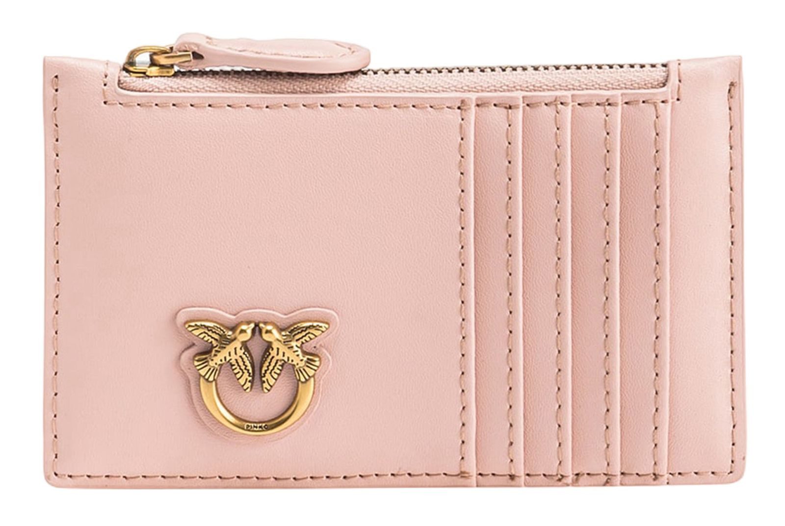 PINKO Kartenetui Cardholder, aus echtem Rindsleder