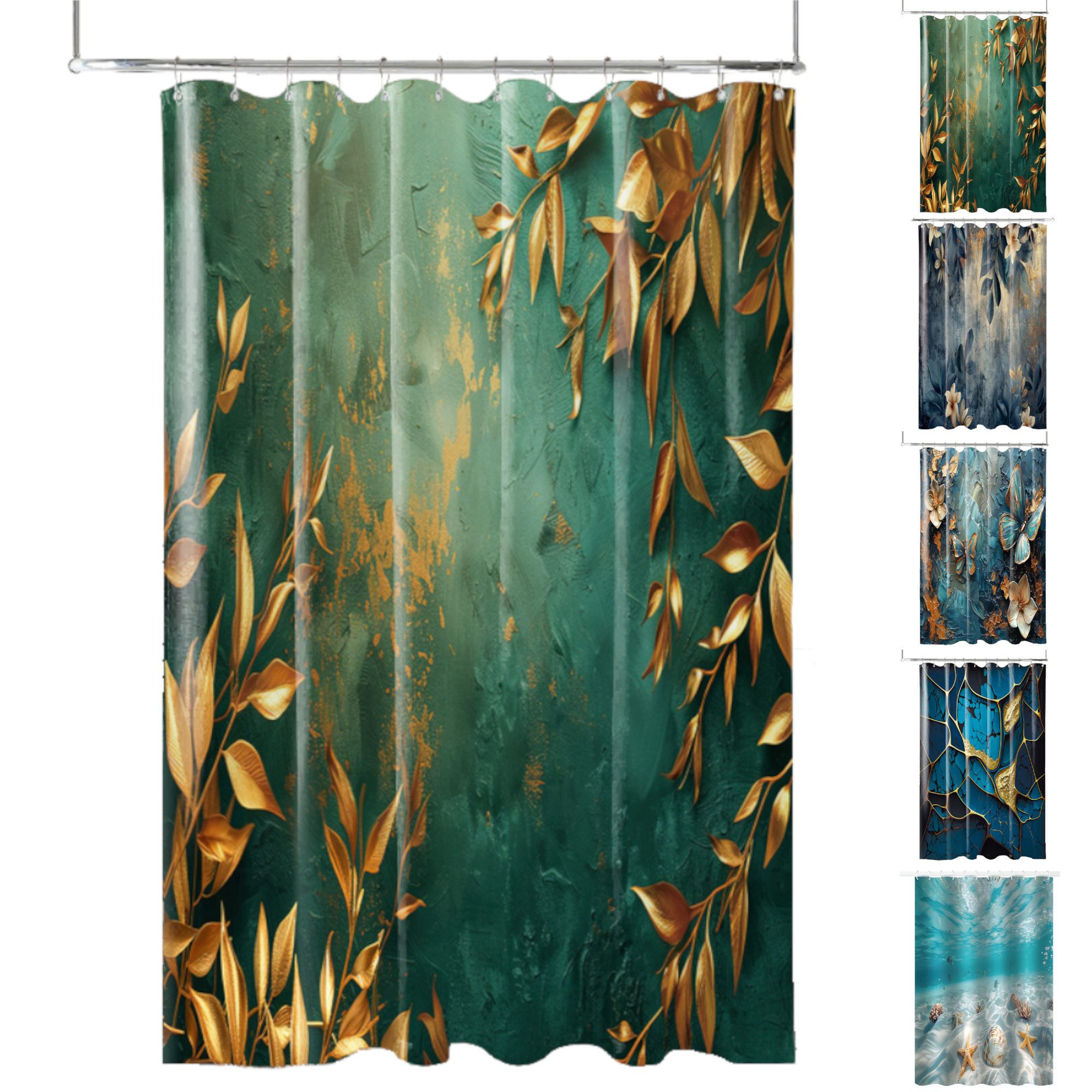 Sanilo Duschvorhang mit Motiv, viele schöne Duschvorhänge zur Auswahl, Breite 180 cm, 100% wasserdicht, Anti-Schimmel-Effekt, hochwertige Qualität