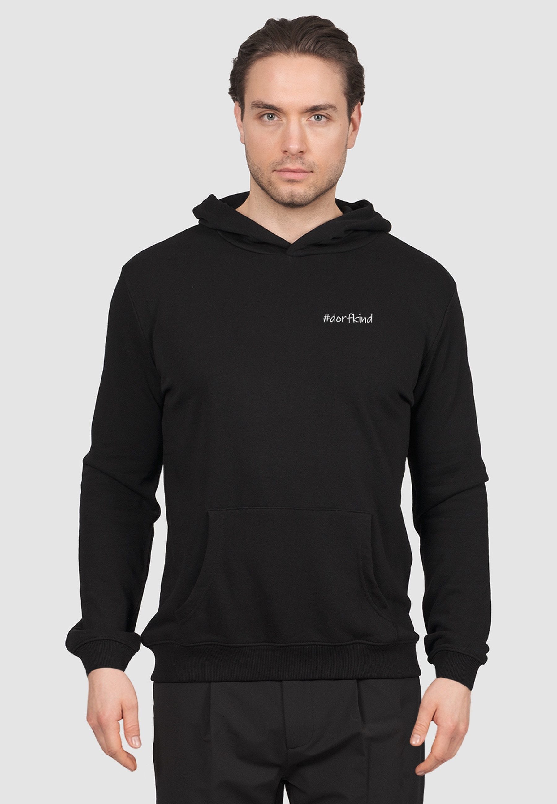Kleinigkeit Rundhalspullover Kleinigkeit Bois Light Hoodie #dorfkind (1-tlg)