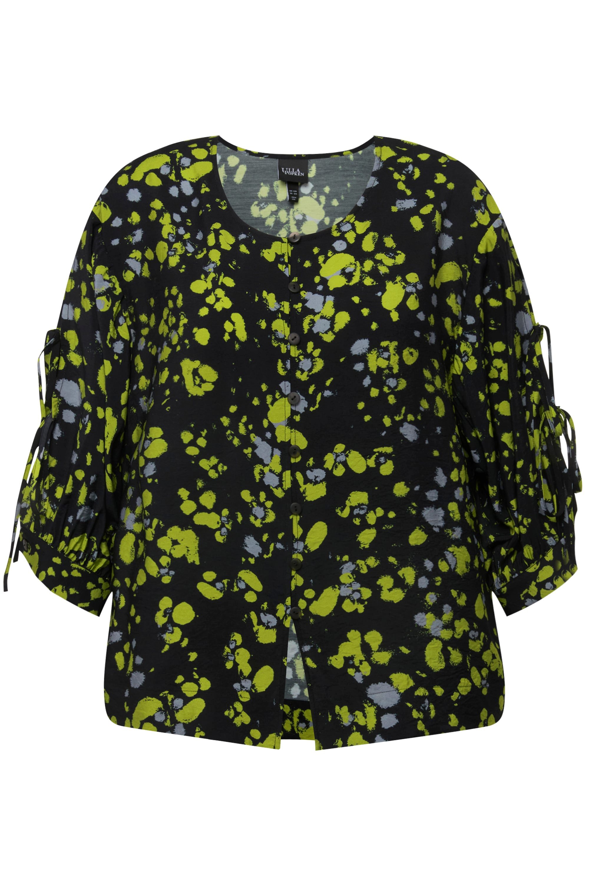 Ulla Popken Druckbluse Bluse Punkte A-Linie günstig online kaufen