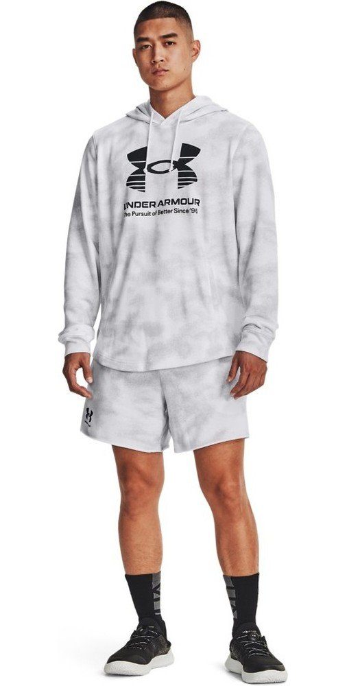 aus Armour® 100 Rival French Kapuzenpullover Under Terry Hoodie White UA