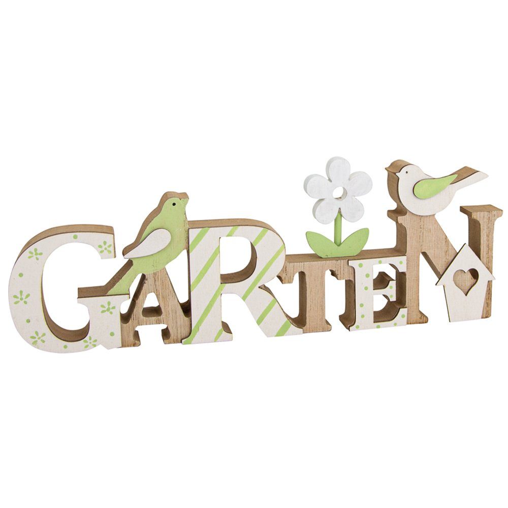 Deko-Schriftzug Riffelmacher Holz Dekoschriftzug 'Garten' 26 cm