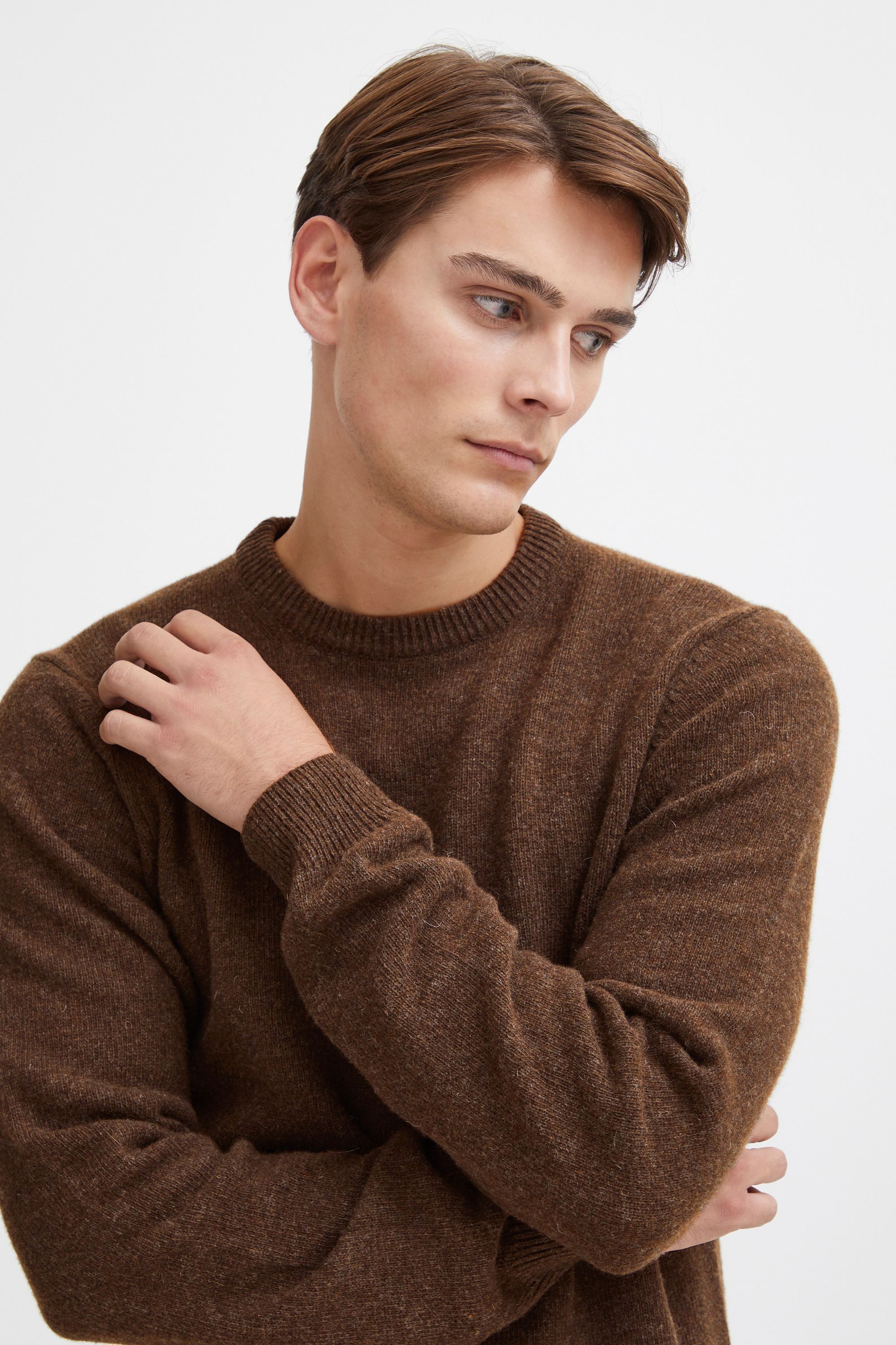 Casual Friday Rundhalspullover CFKarl Modischer Feinstrick-Pullover