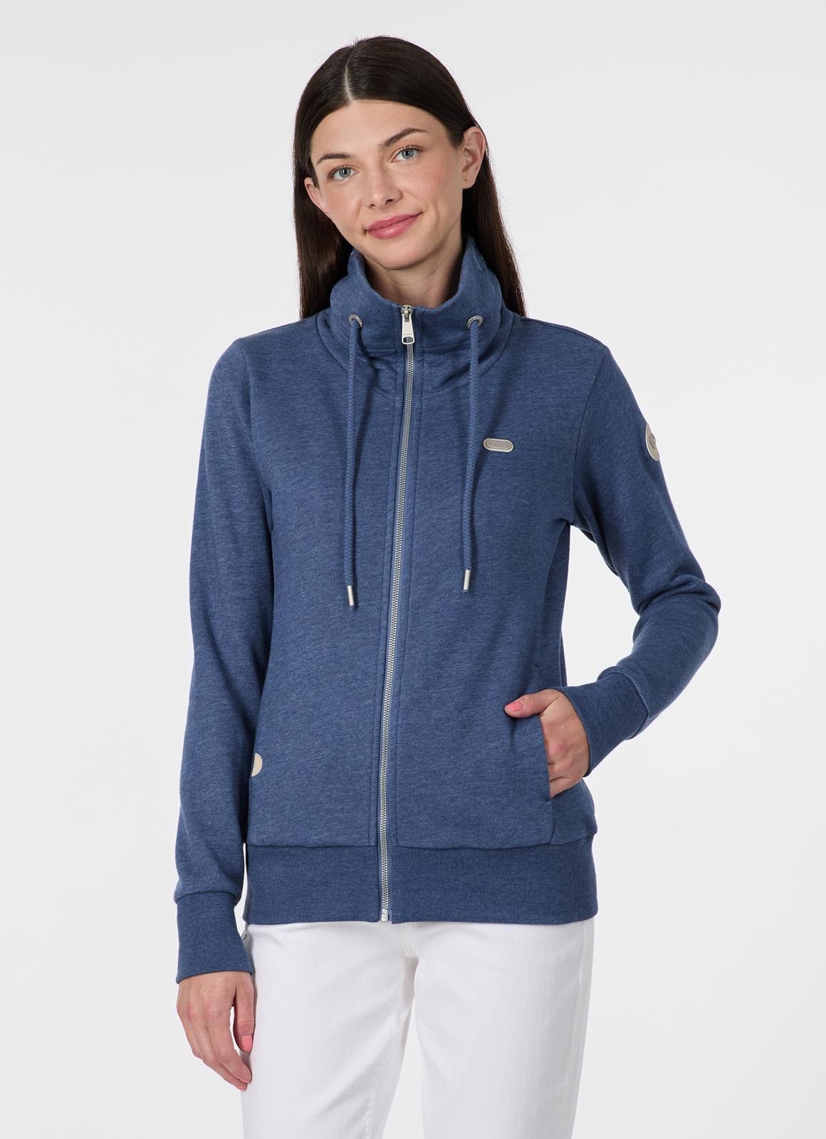 Ragwear Sweatjacke RONETTE A Baumwollmischung mit Marken-Stickerei günstig online kaufen